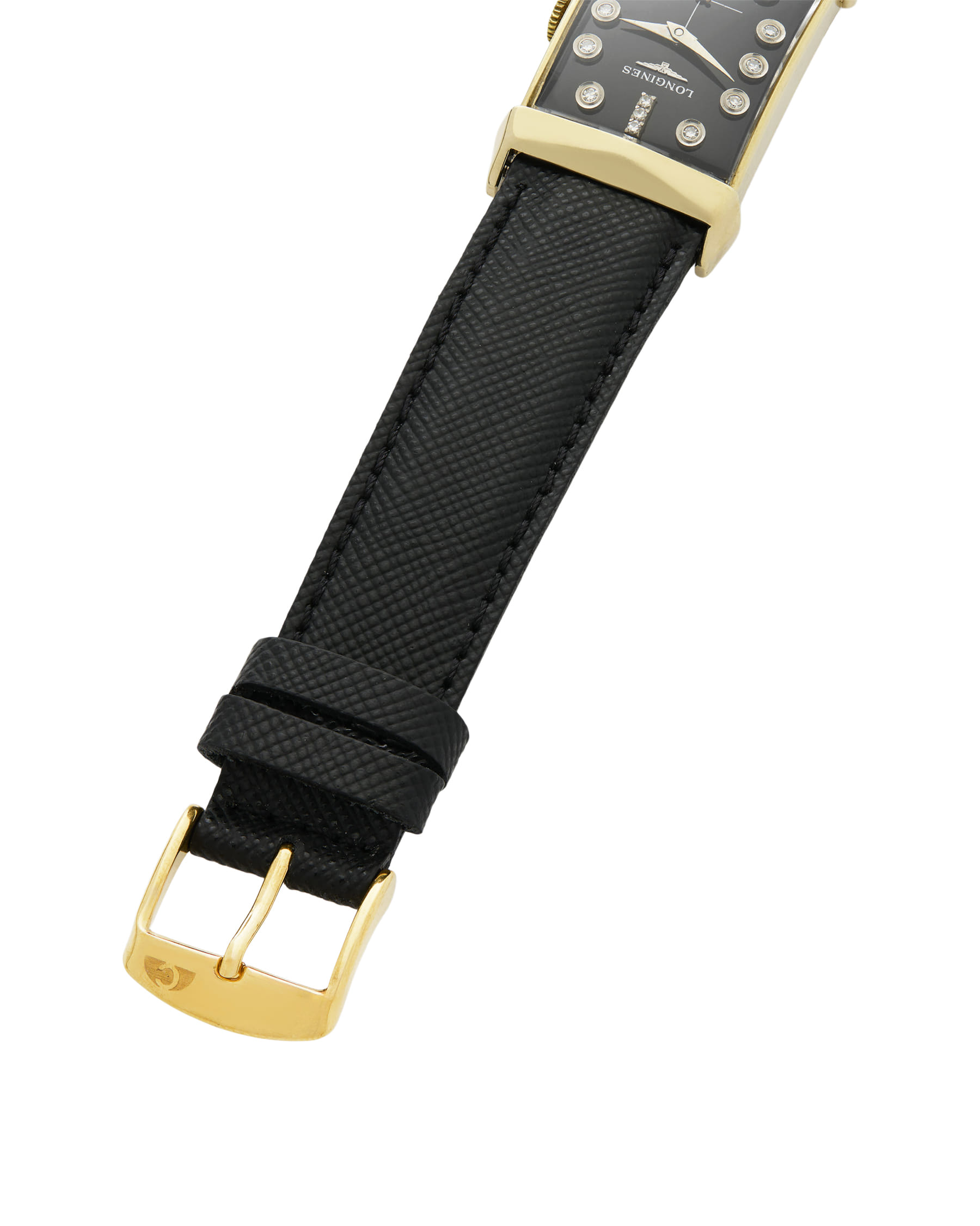 Longines tank art deco gold 14k cal 9lt diamond dial-6