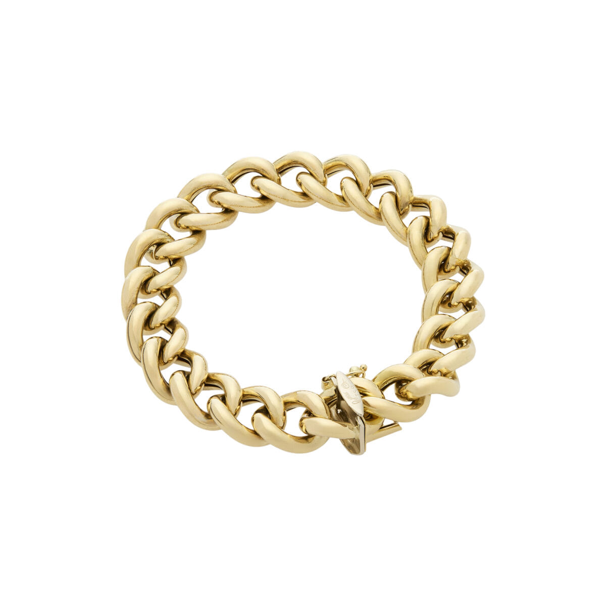 Bracciale maglia groumette in oro giallo 18kt-1