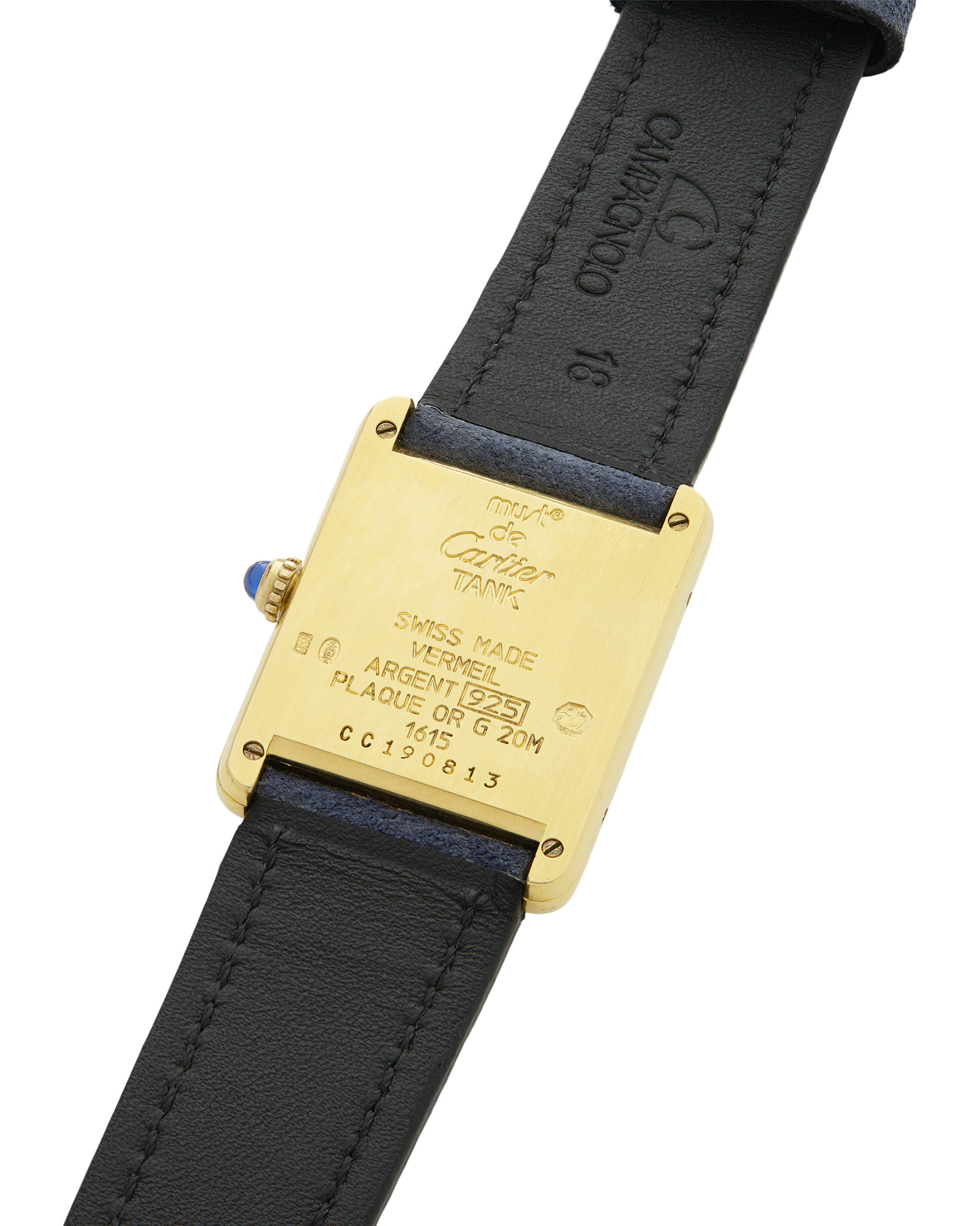 Cartier tank vermeil 23 mm ref 1615-5