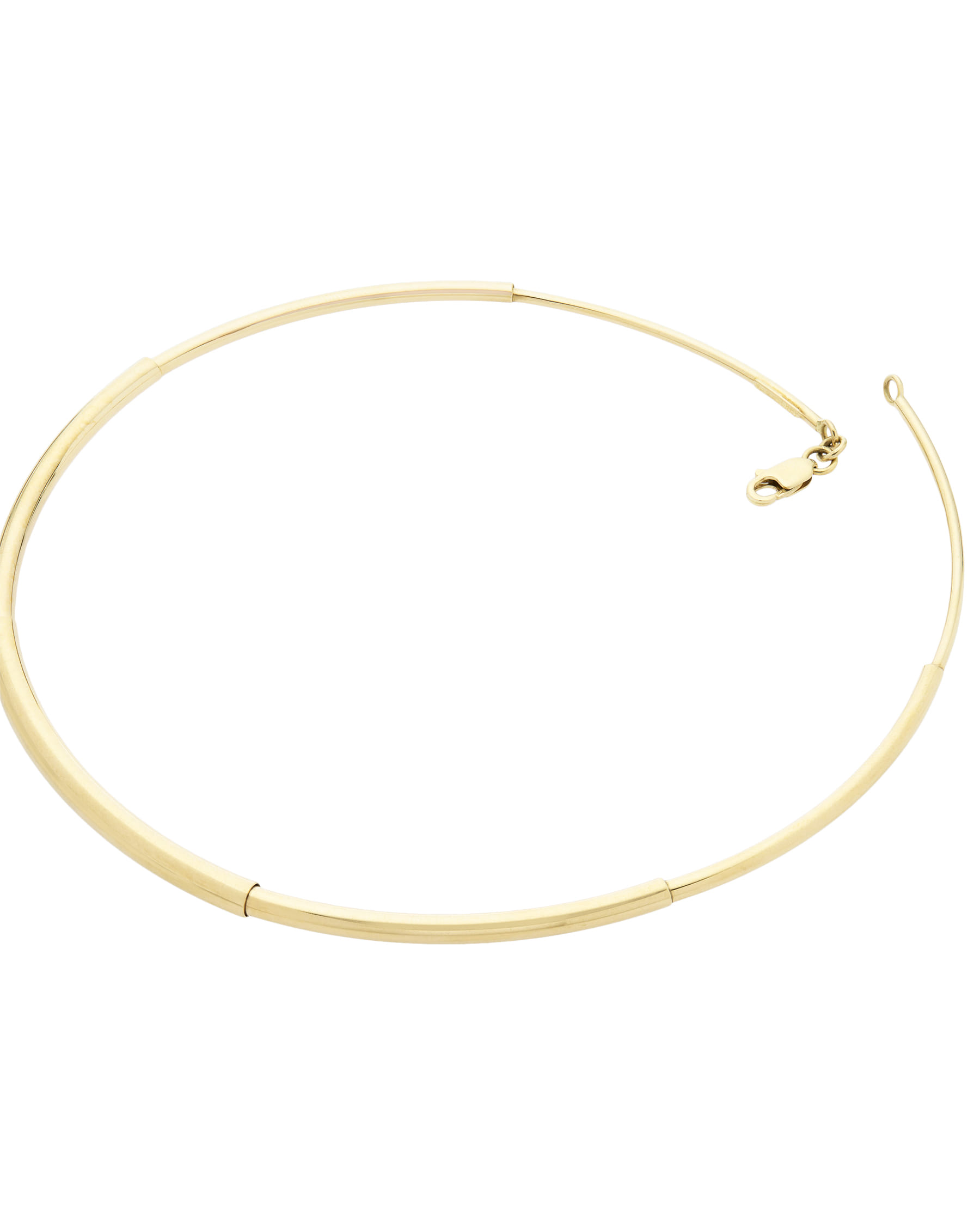 Girocollo filo d’oro rigido in oro giallo 18 kt-2