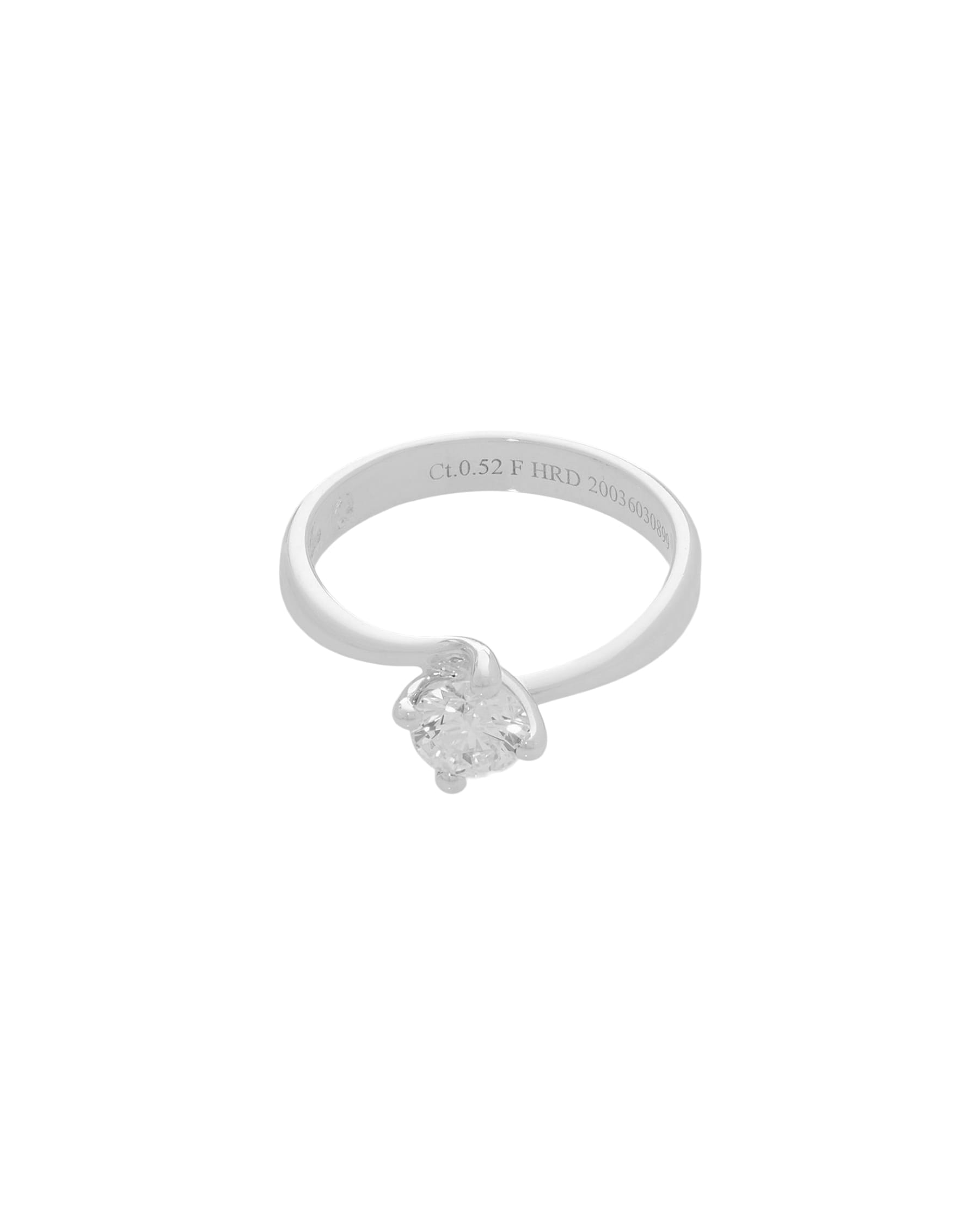 Anello solitario damiani oro bianco con diamante 0,52 ct-1