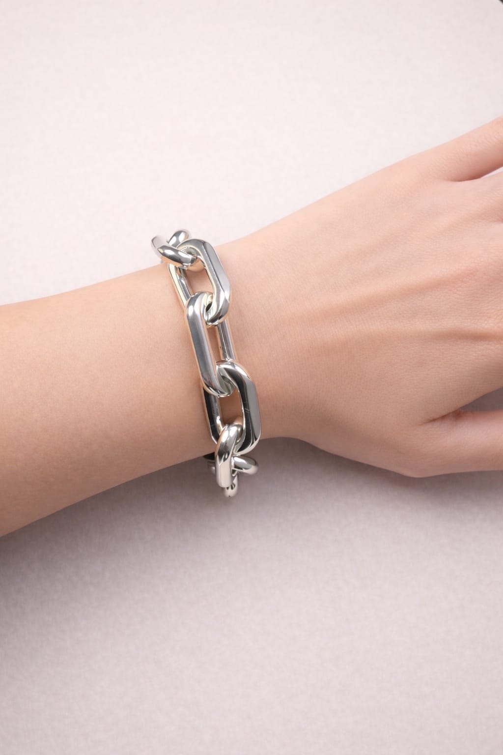 Bracciale a catena in sterling argento 925-3
