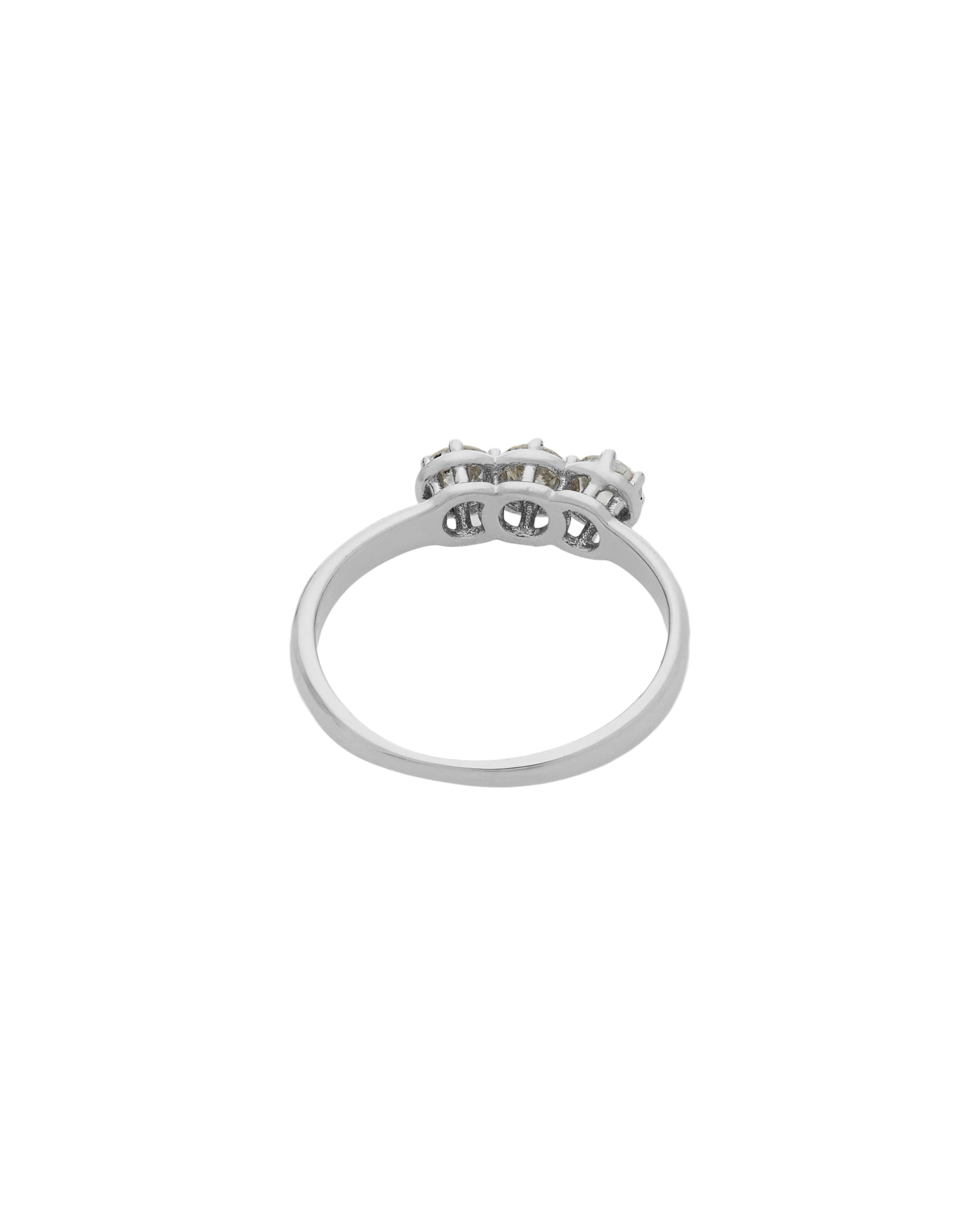 Anello trilogy in oro bianco e diamanti 0,45ct tot-3