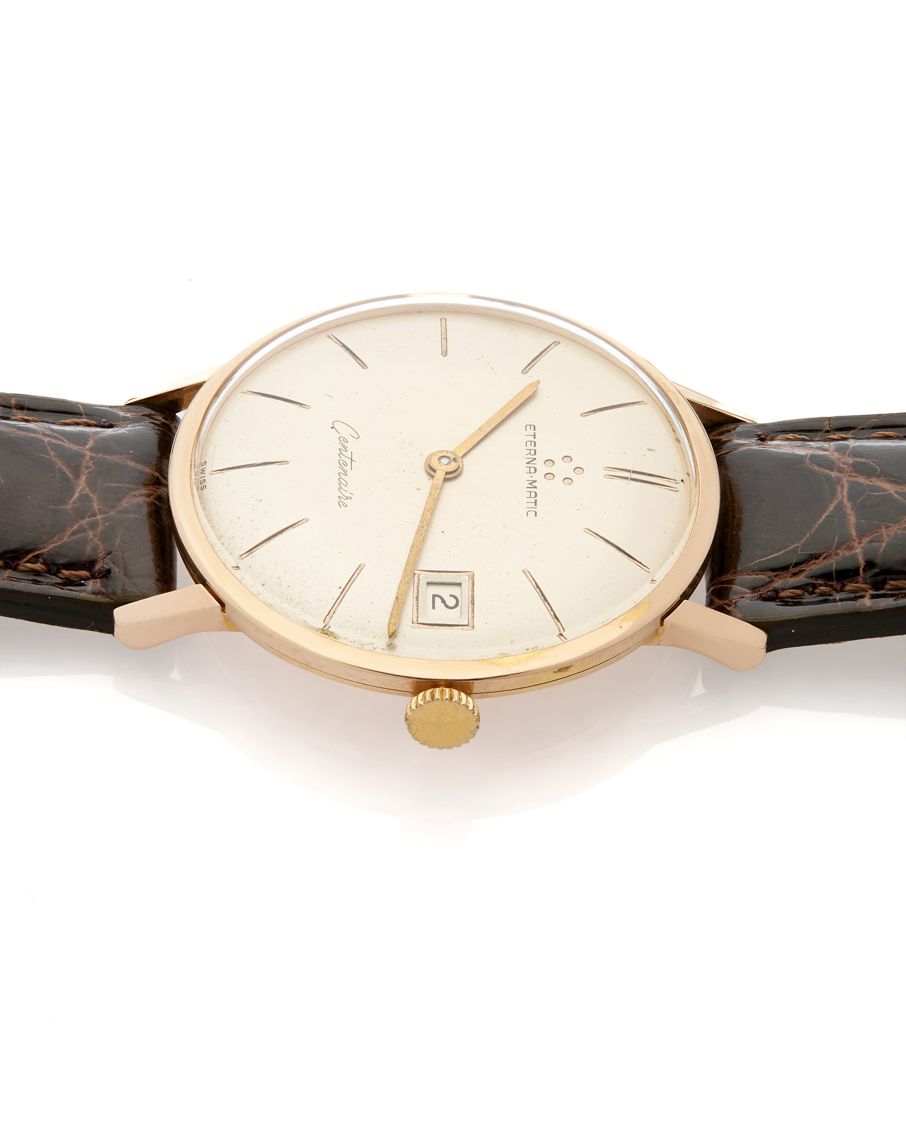 Eterna matic centenaire automatic oro 18kt 34 mm-4