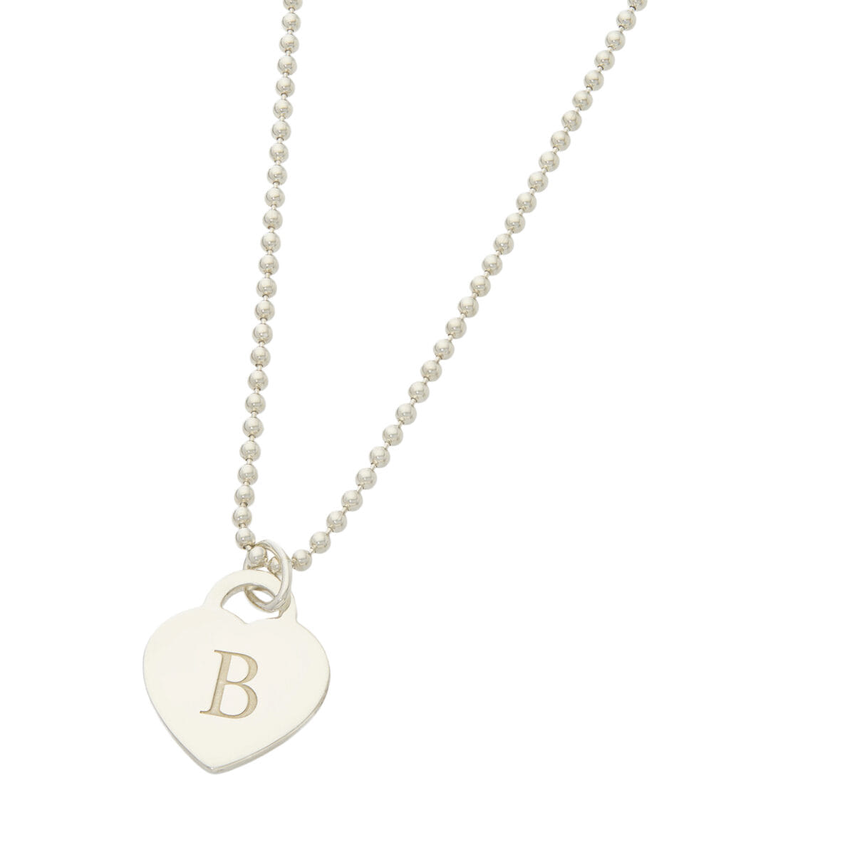 Catenina a palline e ciondolo heart tag return to tiffany in argento 925-1