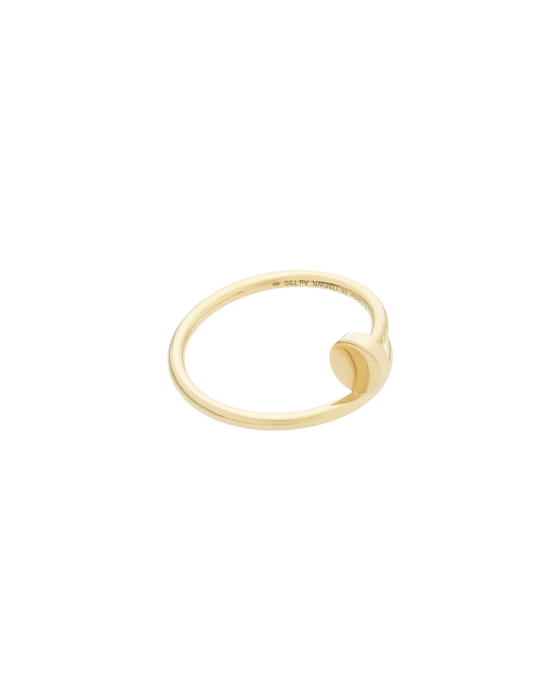 Anello cartier juste un clou modello piccolo in oro giallo-2