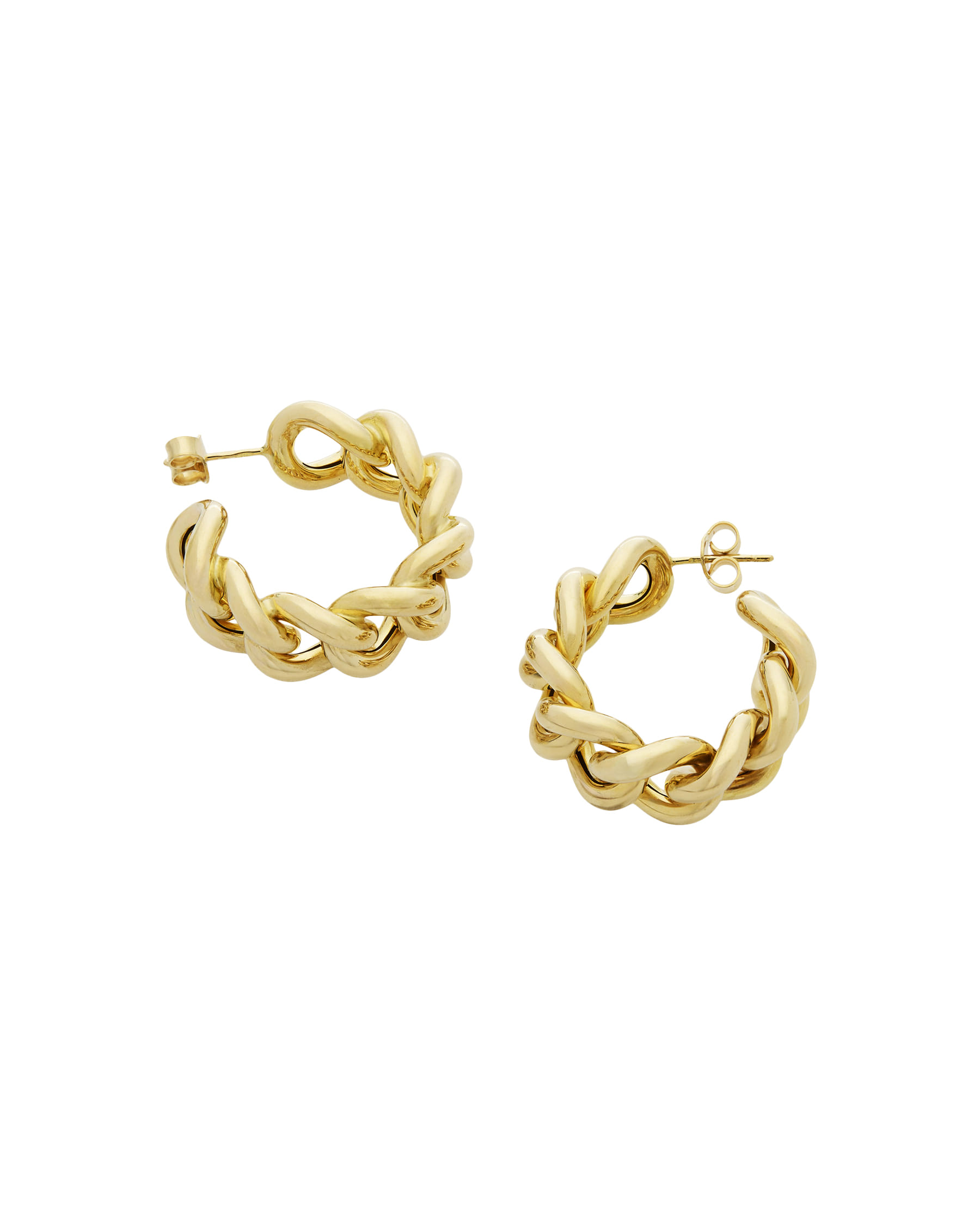 Orecchini cerchio a catena groumette-2