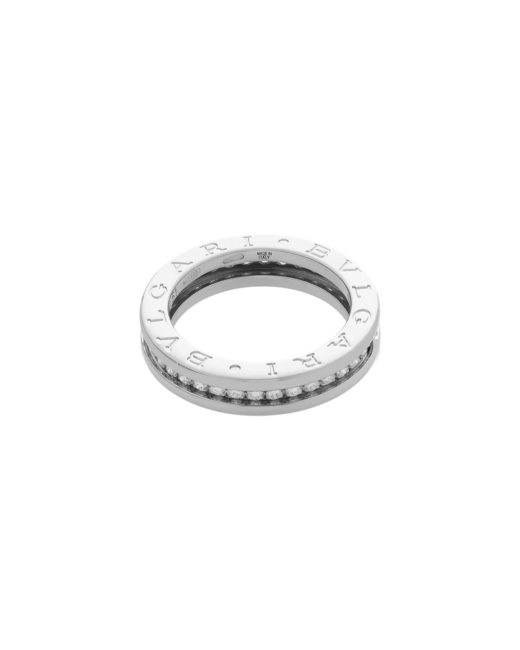 Fede bulgari b.zero1 in oro bianco e diamanti-2