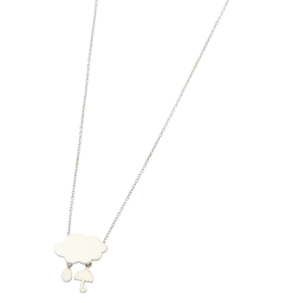 Collana con ciondolo nuvola in argento 925-1