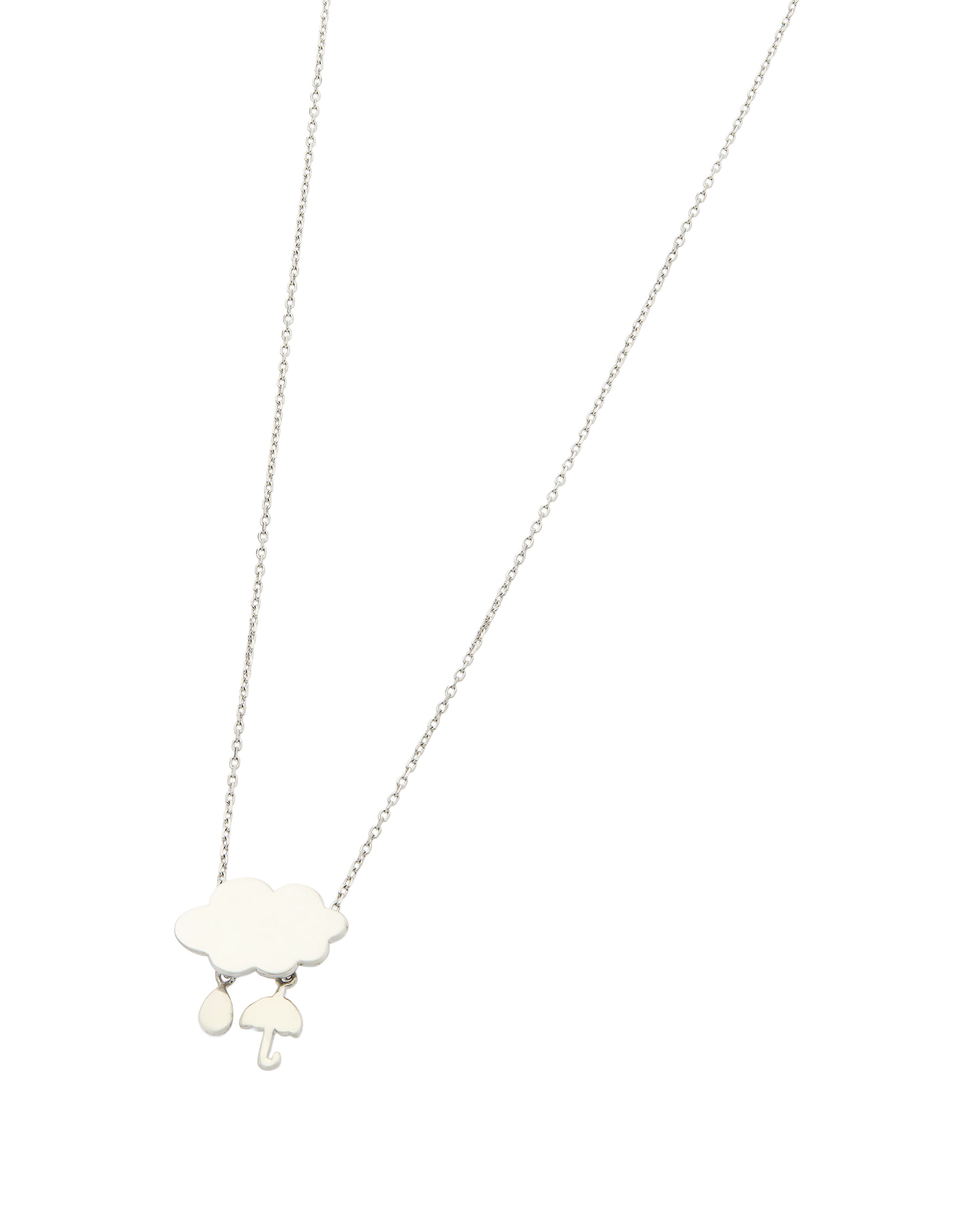 Collana con ciondolo nuvola in argento 925-1