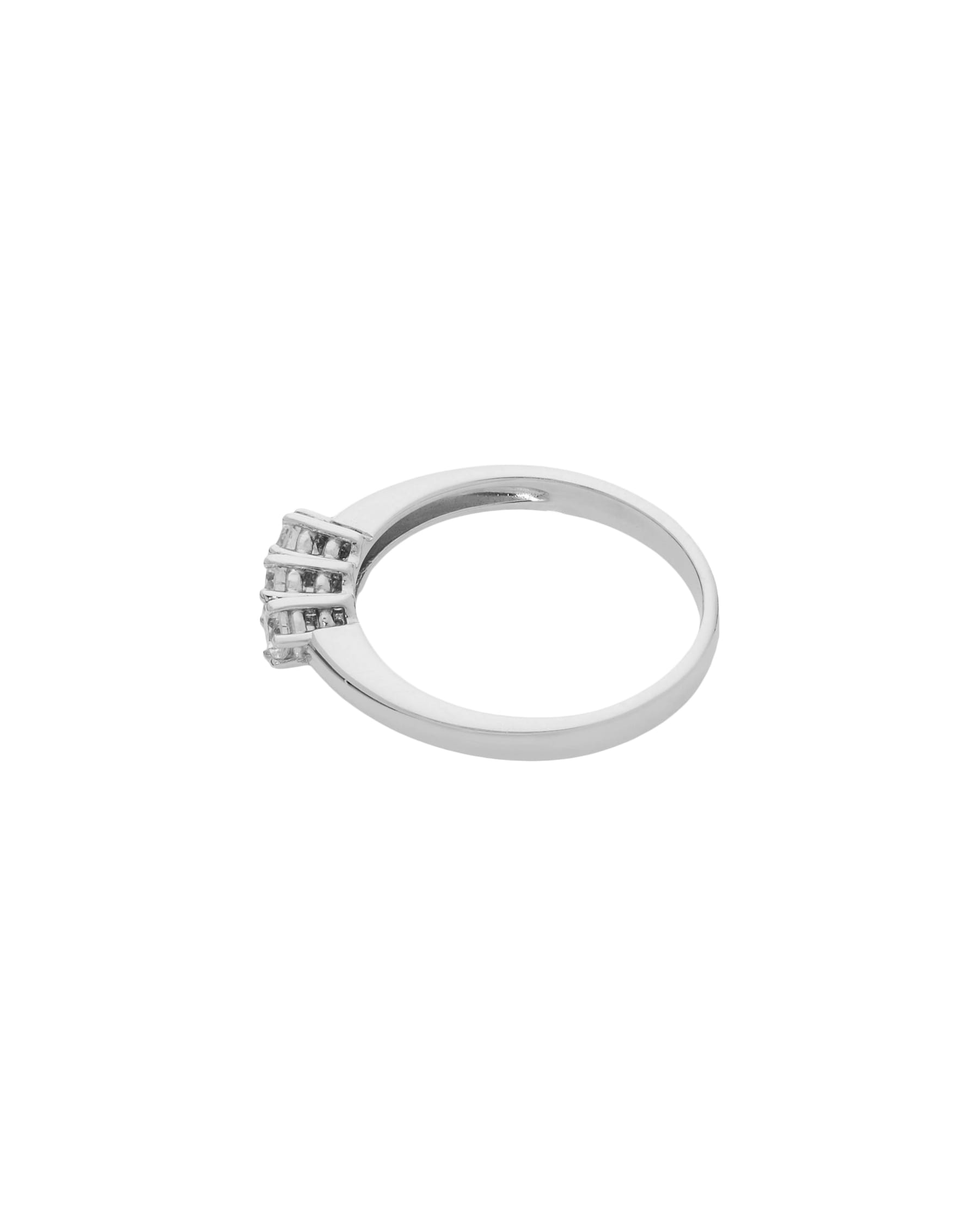 Anello trilogy in oro bianco 18kt e diamanti 0,45 ct-2