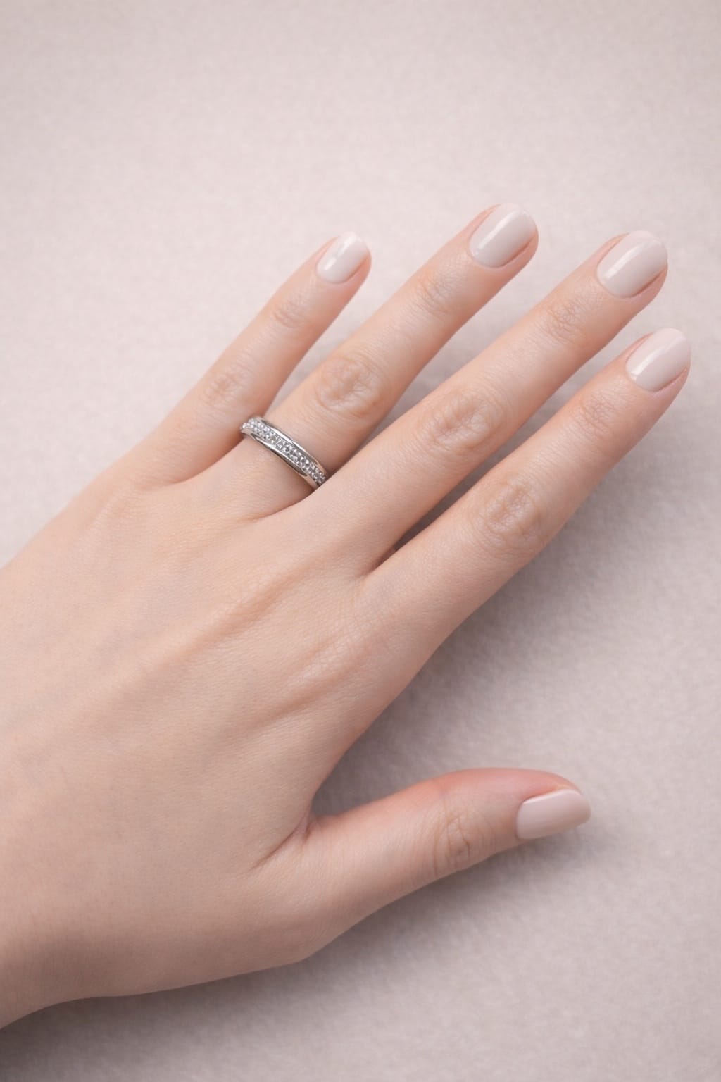 Fede bulgari b.zero1 in oro bianco e diamanti-3