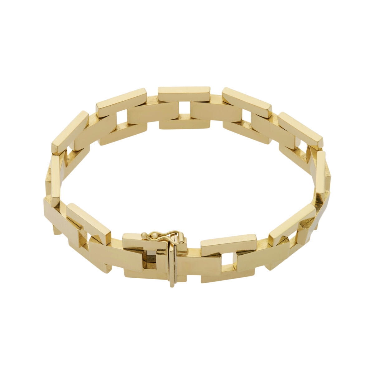 Bracciale bulgari maglia tank in oro giallo-1