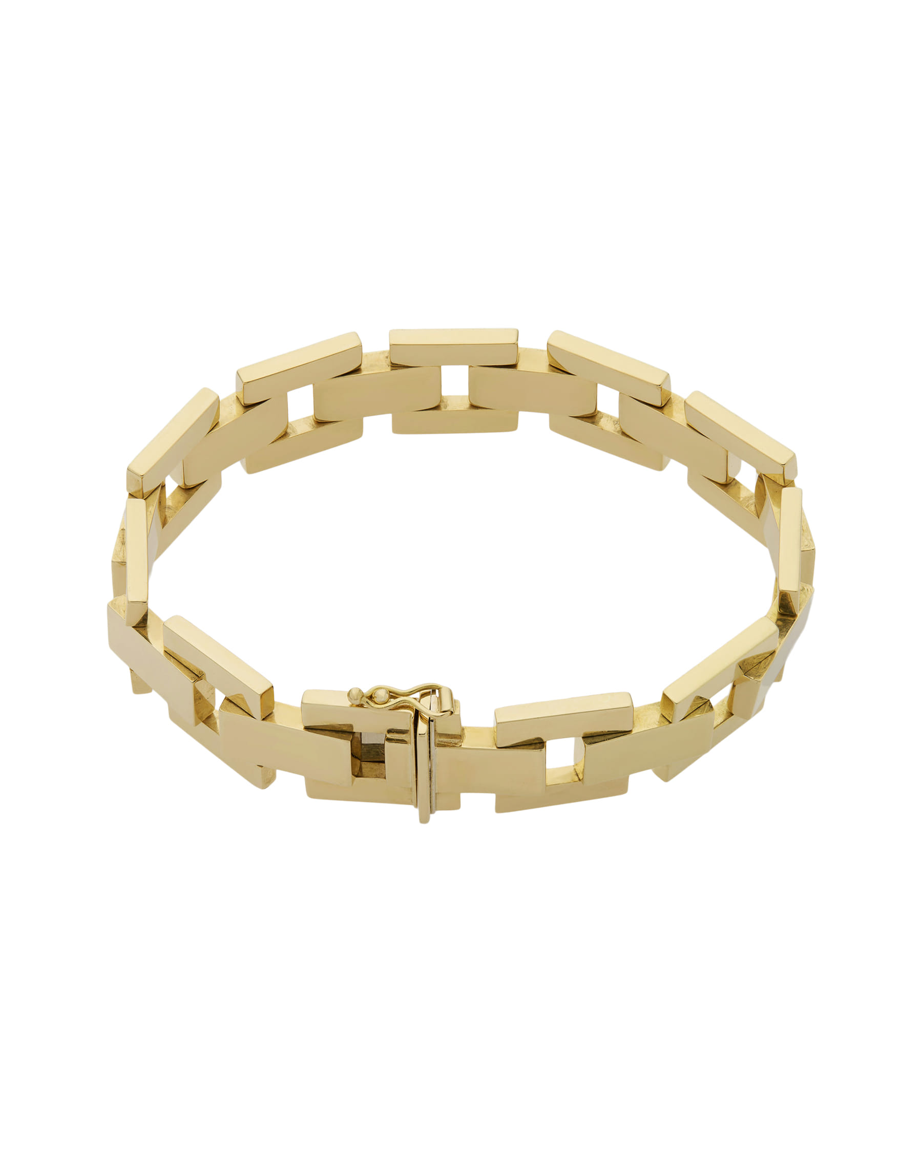Bracciale bulgari maglia tank in oro giallo-1