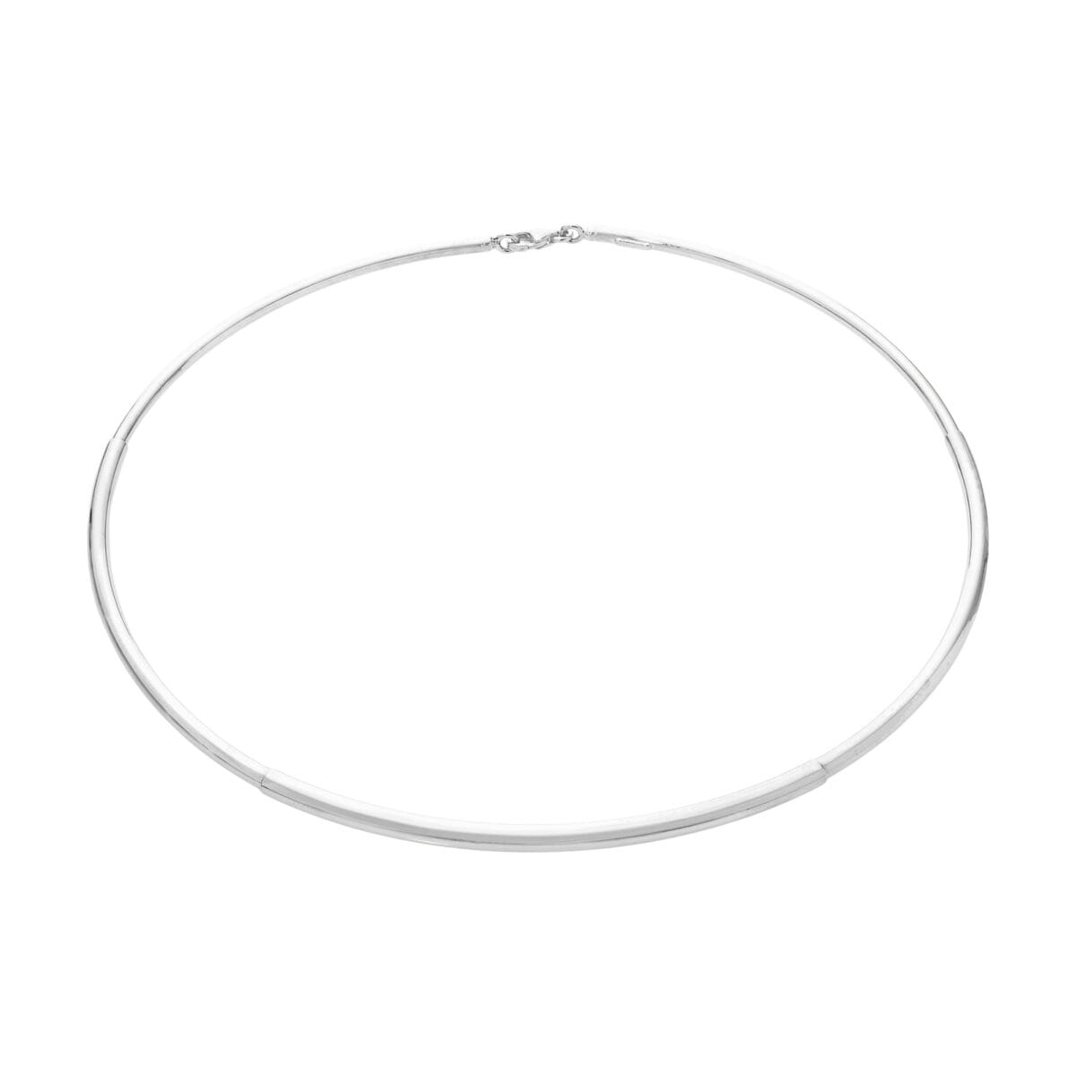 Collana semi rigida in oro bianco-1