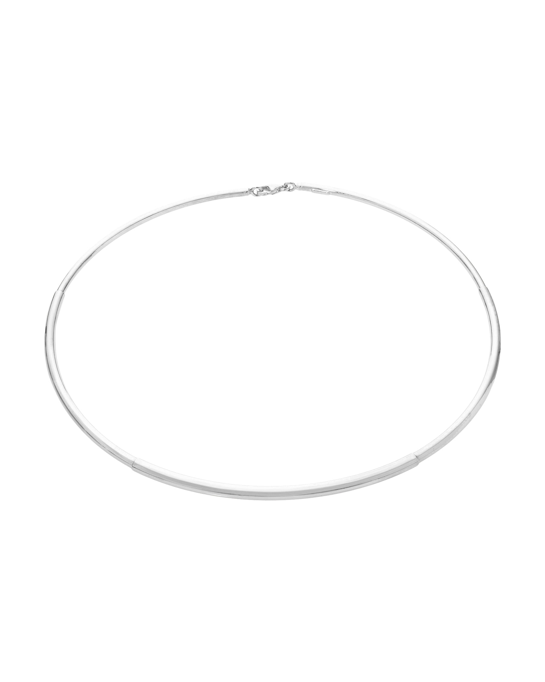 Collana semi rigida in oro bianco-1