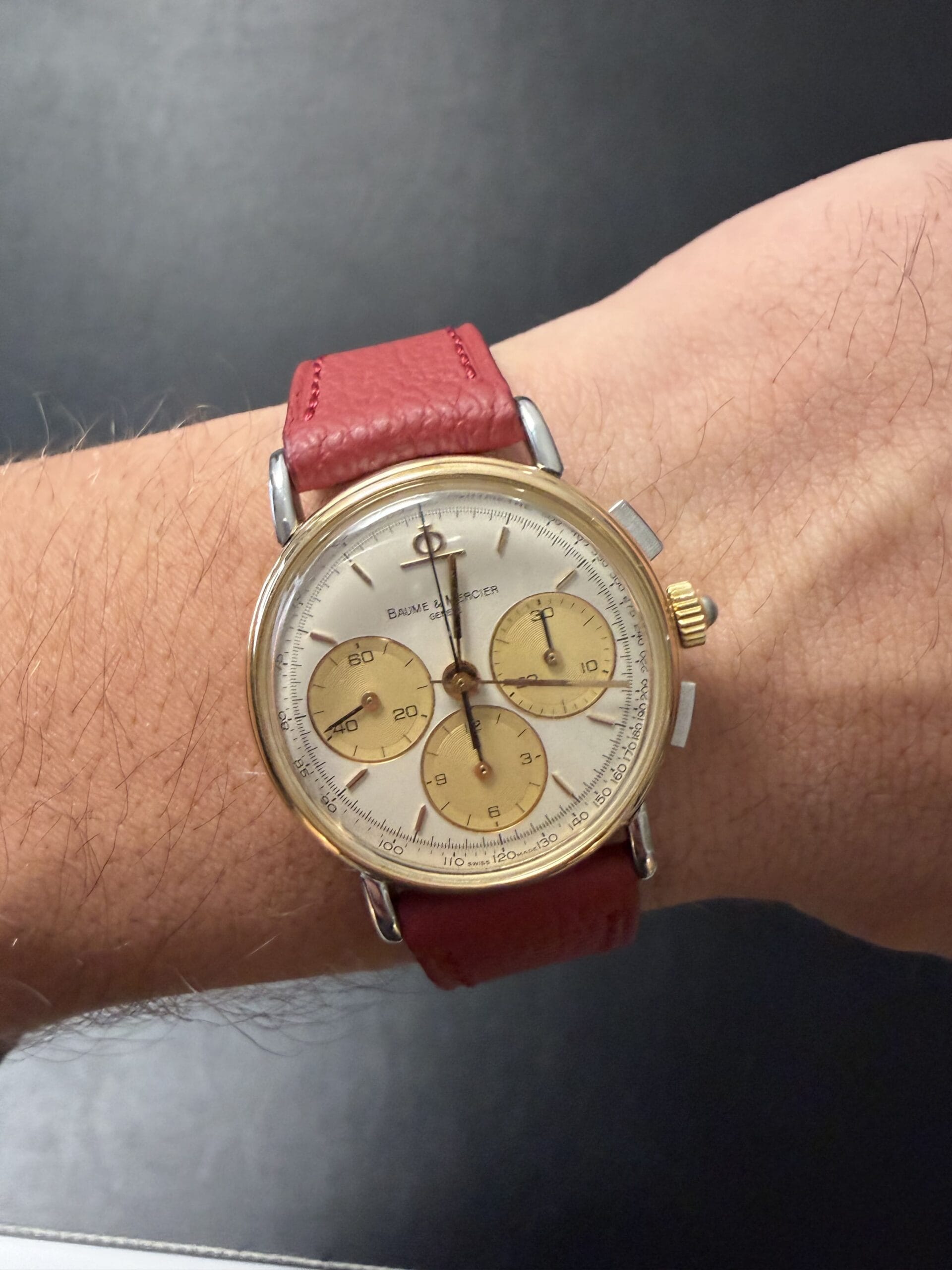 Baume & mercier chronograph steel&gold 32 mm-10