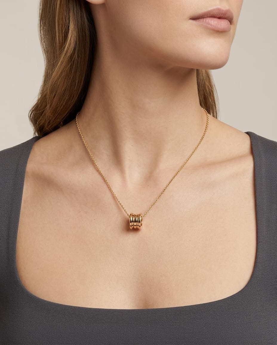 Collana bulgari b.zero1 in oro rosa-3
