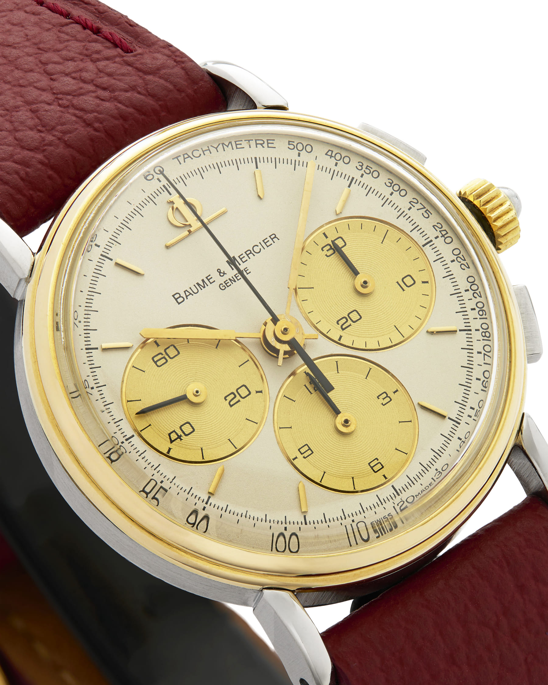 Baume & mercier chronograph steel&gold 32 mm-2