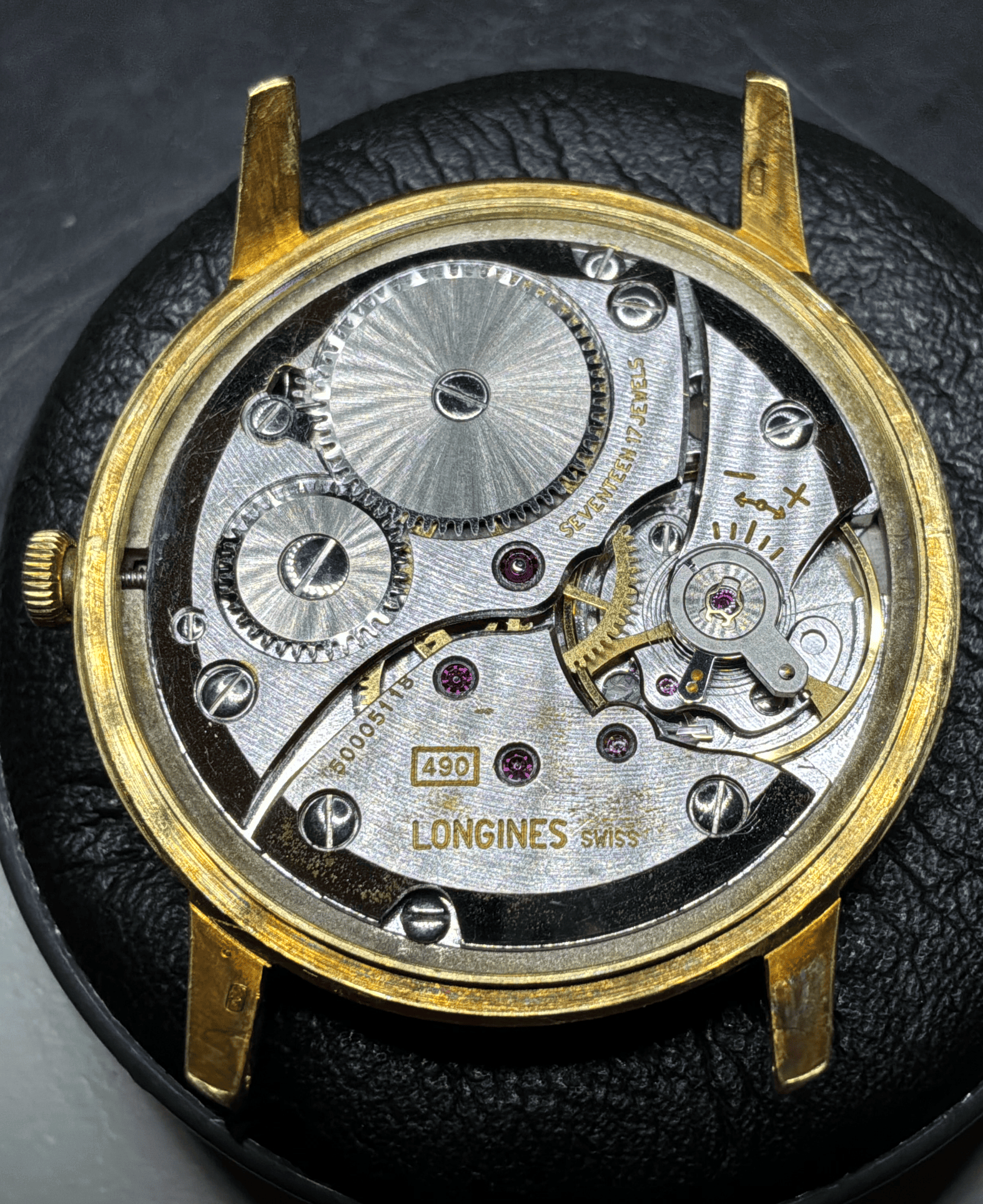 Longines classic vintage 18kt 34 mm cal 490-7