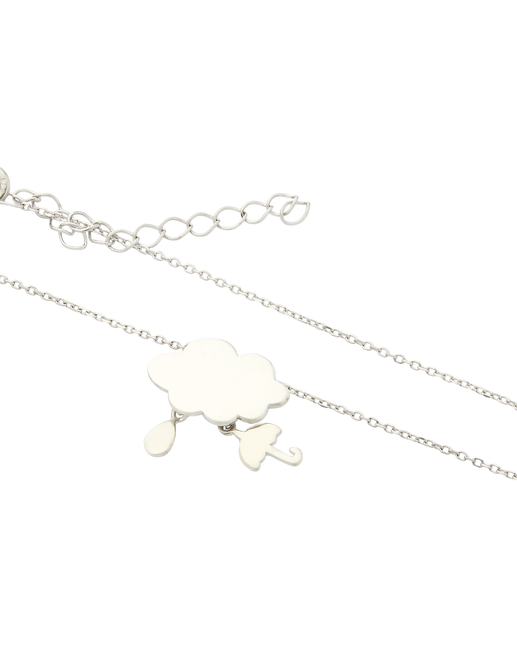 Collana con ciondolo nuvola in argento 925-2