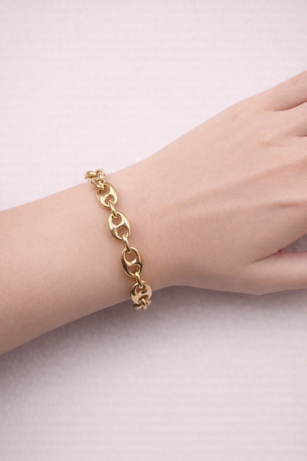 Bracciale maglia marinara oro giallo 18 kt-3
