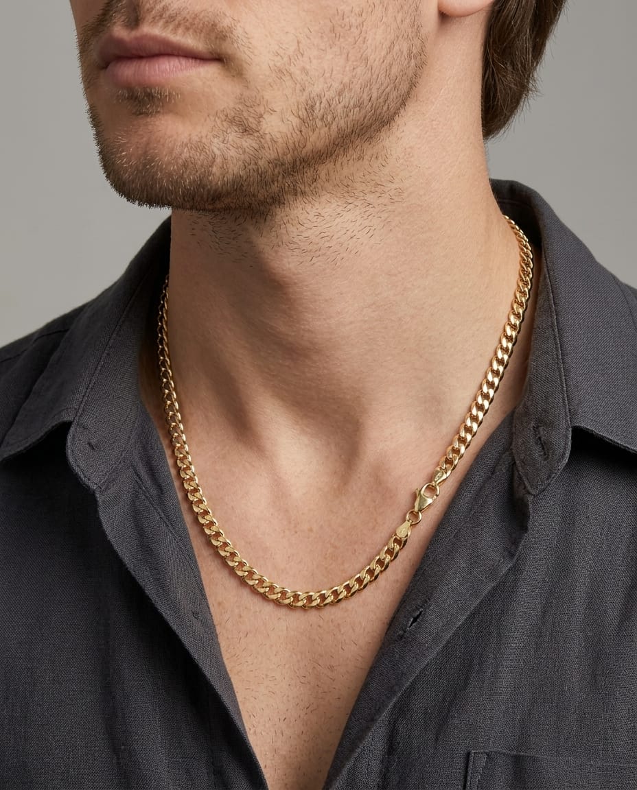 Collana groumettina in oro giallo 18 kt-3