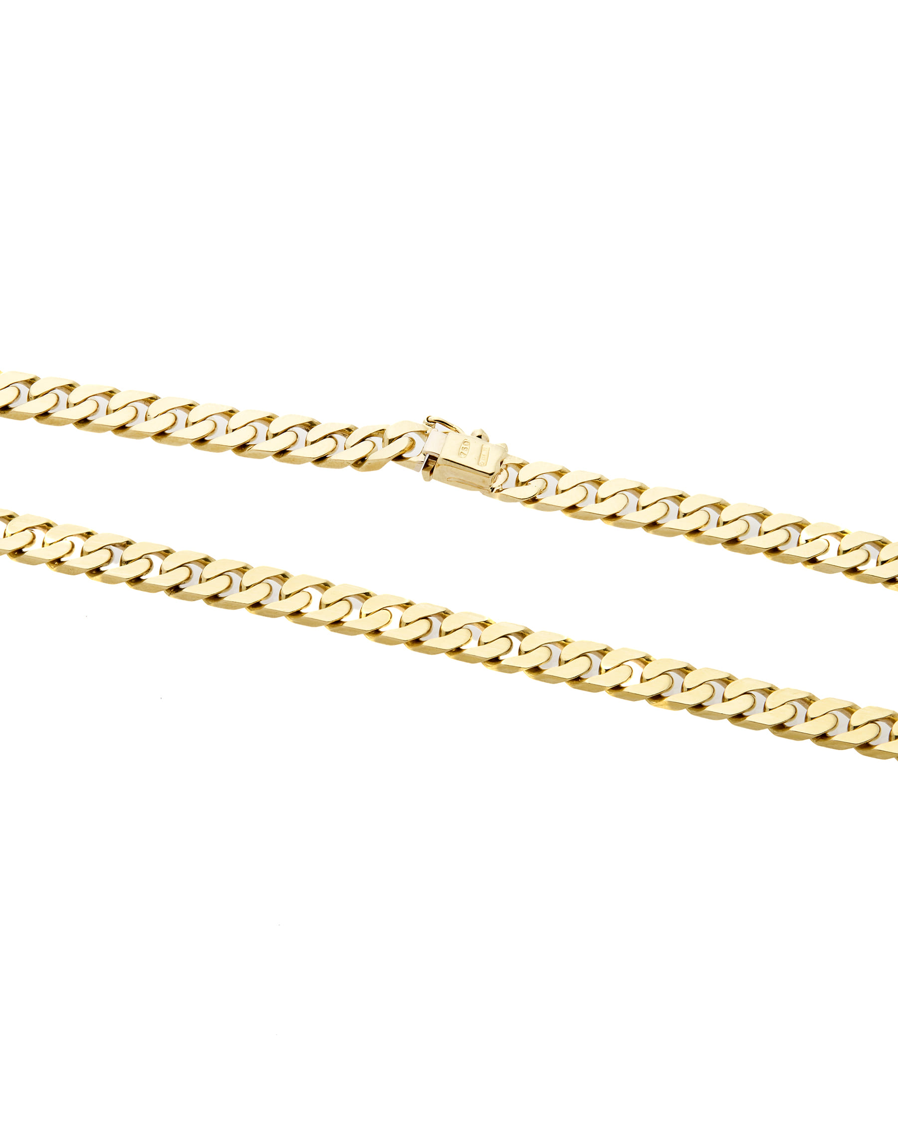 Collana maglia groumette in oro giallo 18 kt-2