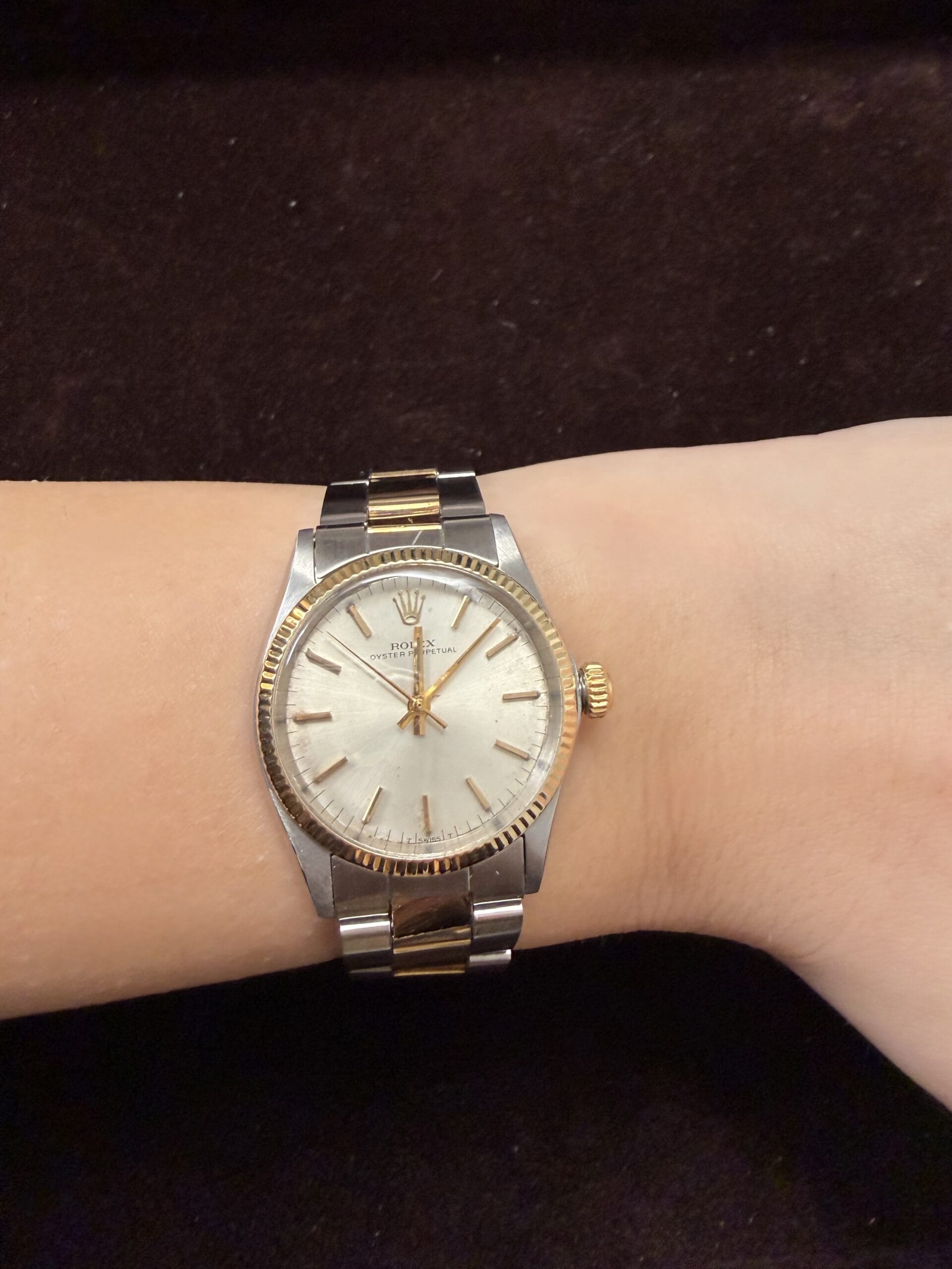 Rolex oyster perpetual 31 stee & gold ref 6548-9