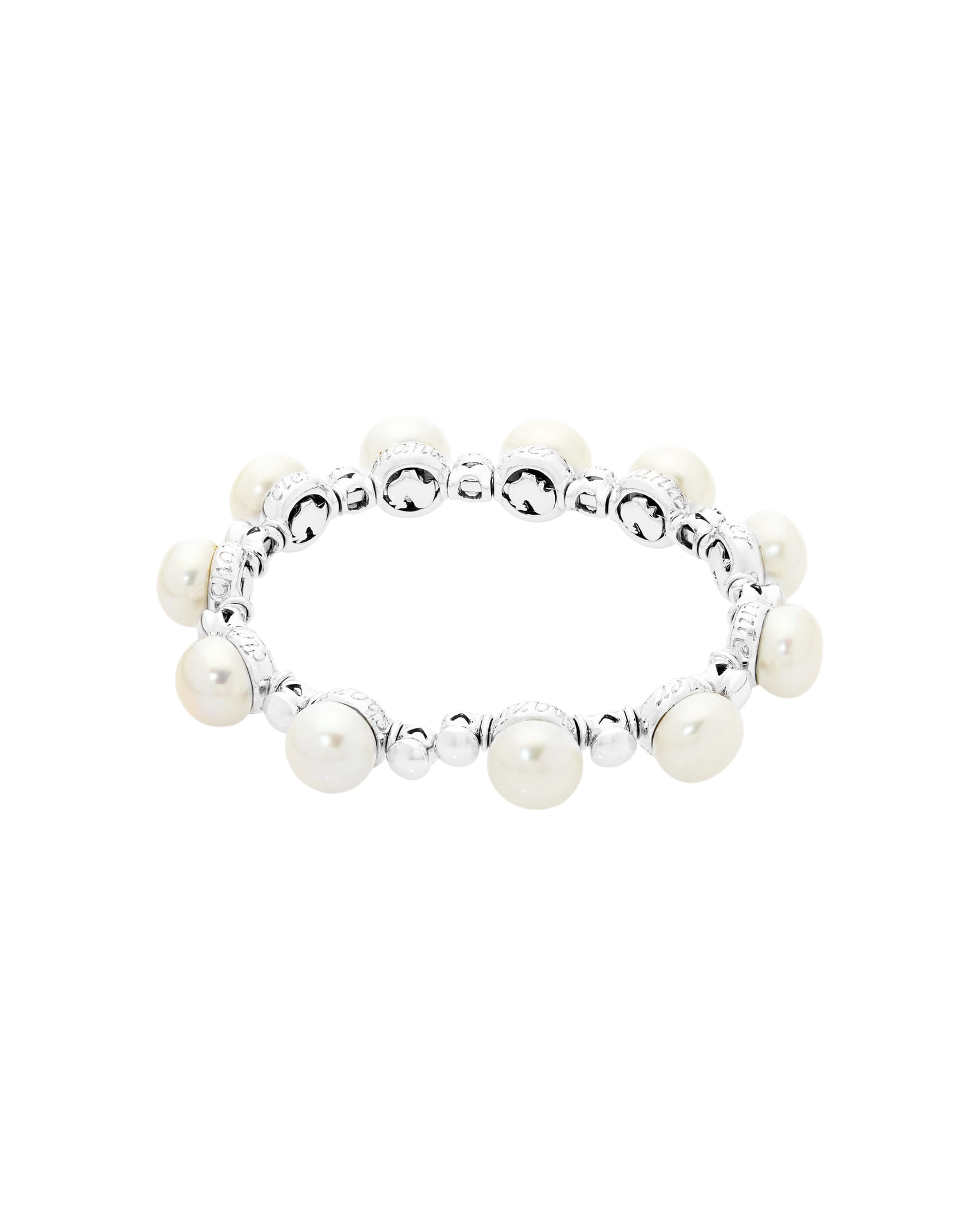 Bracciale chantecler bon bon oro bianco perle e diamanti-2