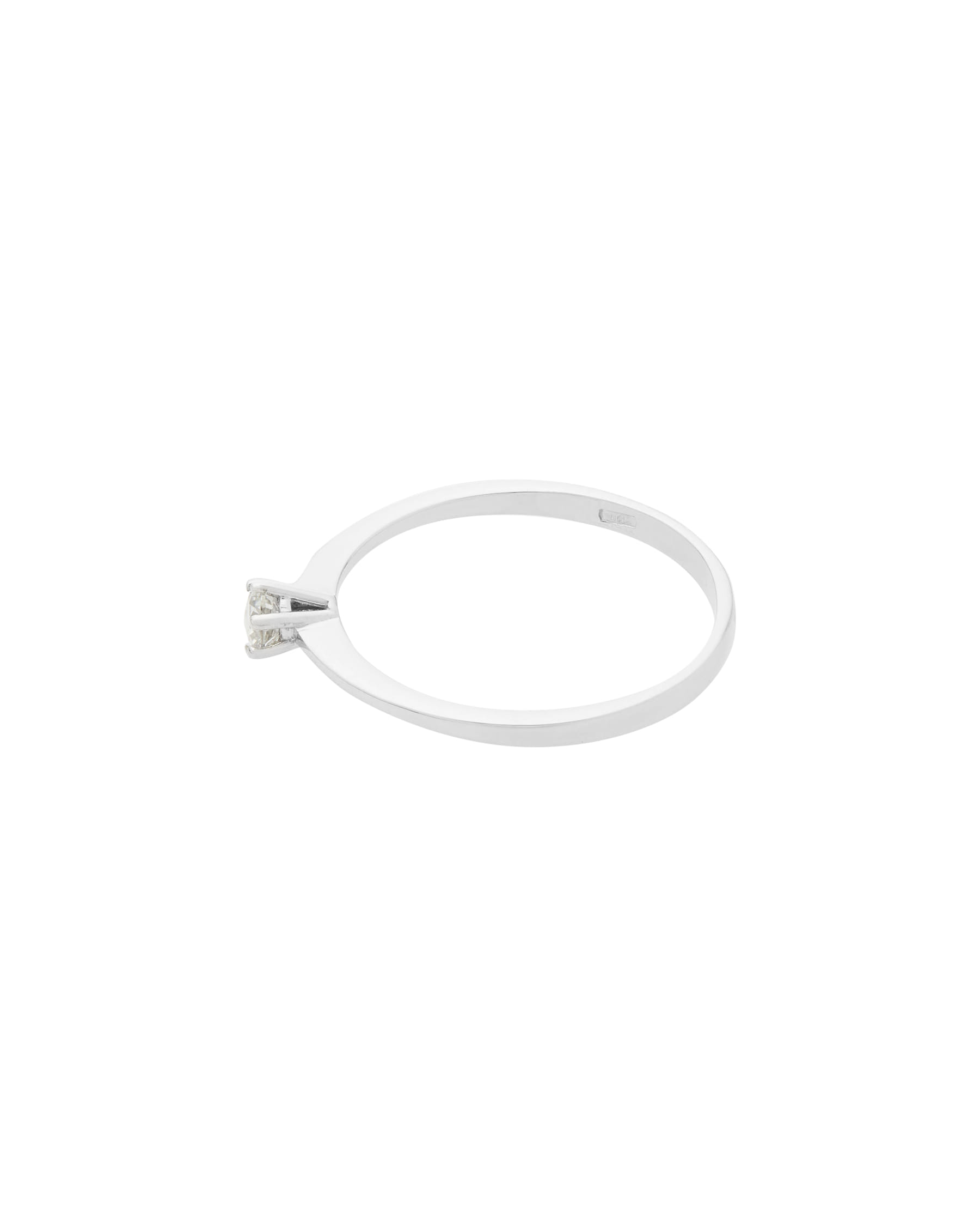 Anello solitario stile tiffany con diamante 0,15 ct-2
