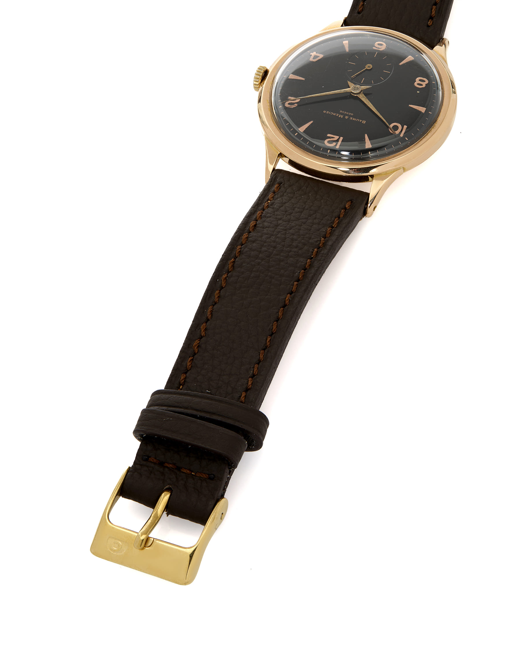 Baume mercier classic oro rosa black dial 36 mm-5