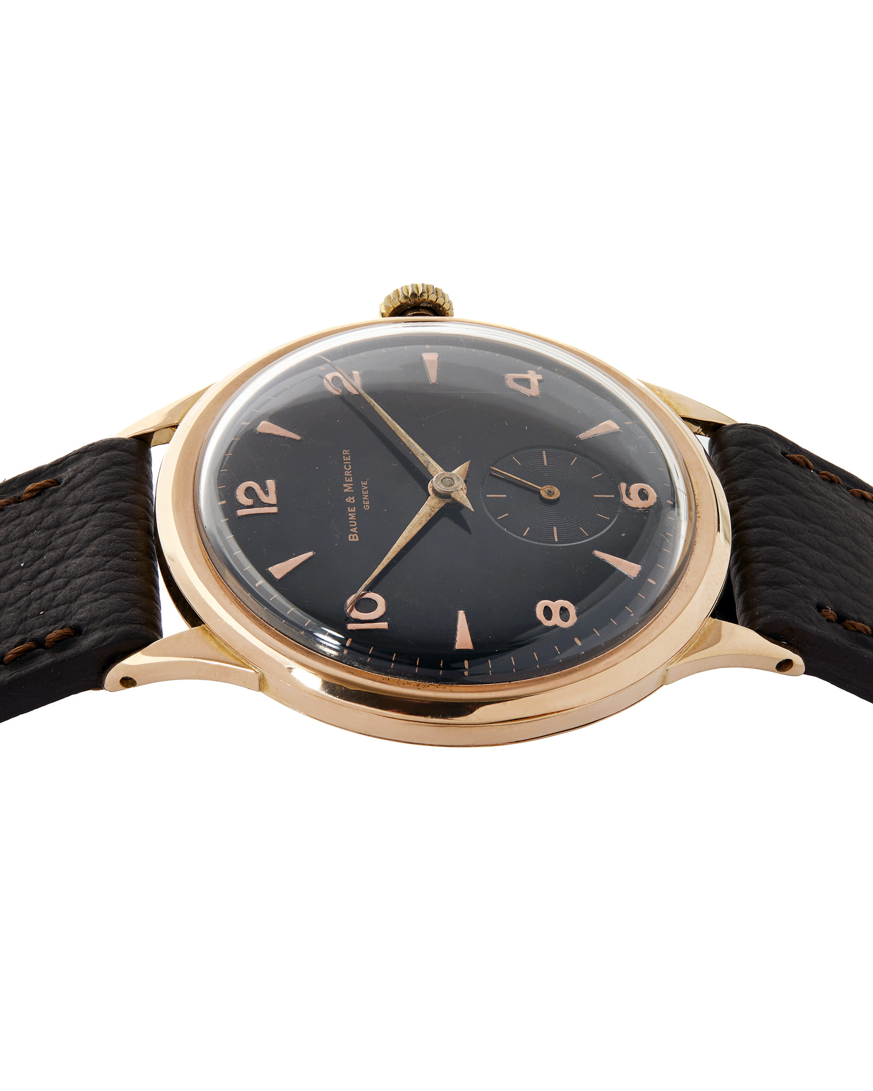 Baume mercier classic oro rosa black dial 36 mm-3