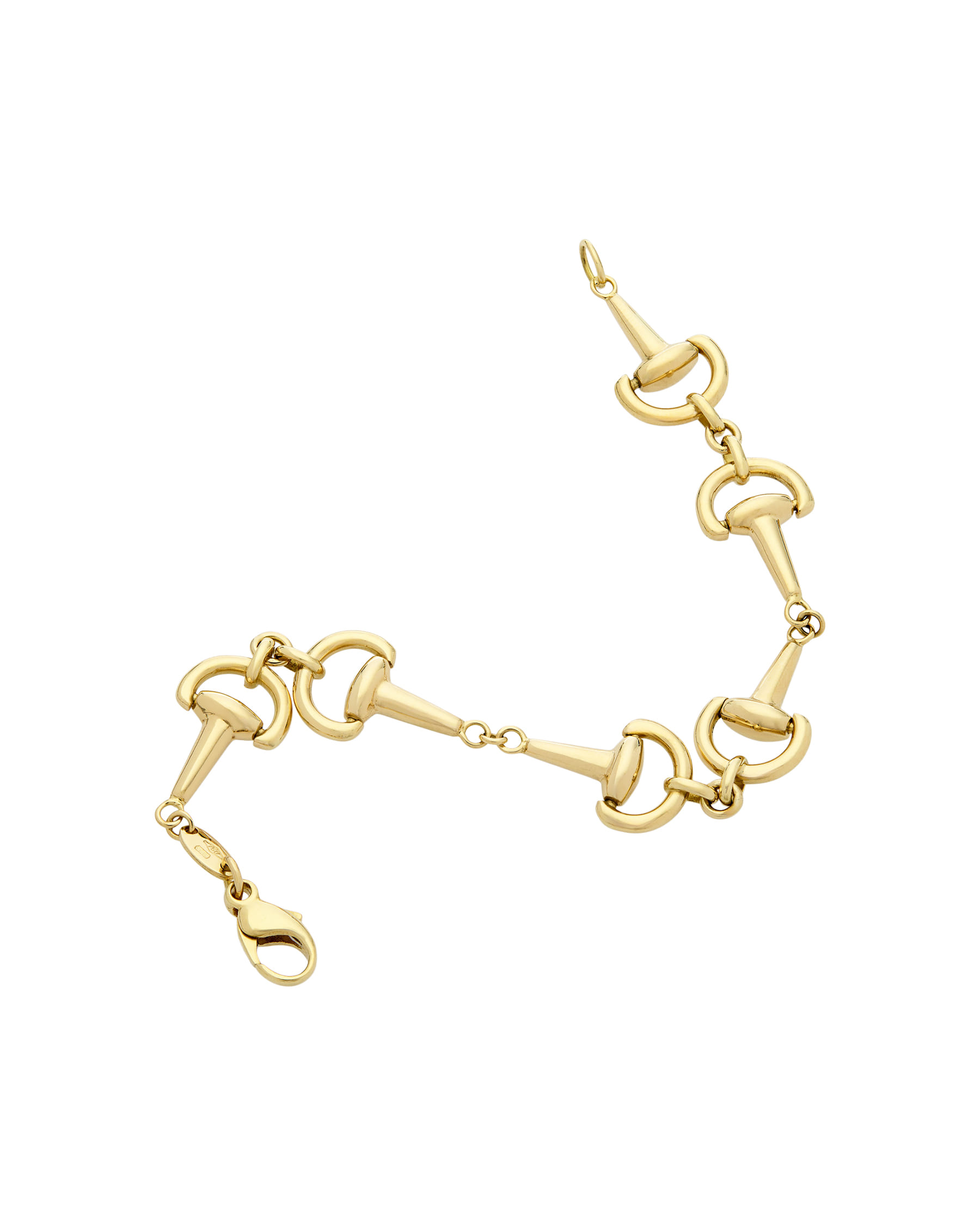 Bracciale roman maglia horsebit oro giallo 18 kt-2