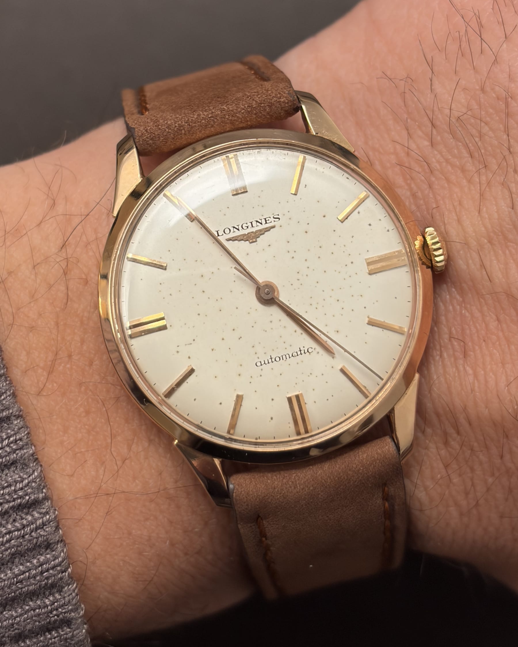Longines classic automatic oro 18kt 34 mm cal 290-9