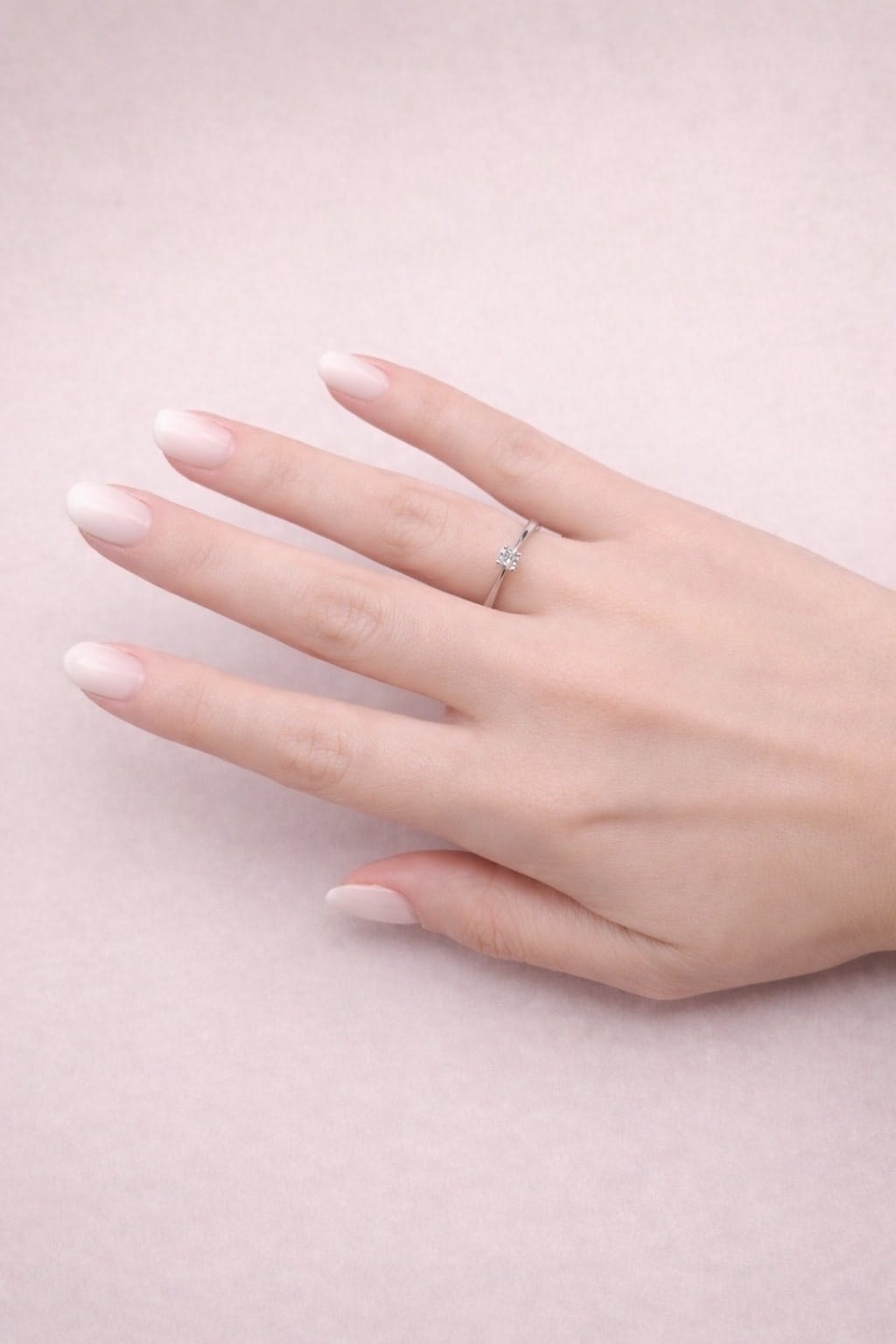 Anello solitario leo pizzo in oro bianco con diamante 0,15 ct-4