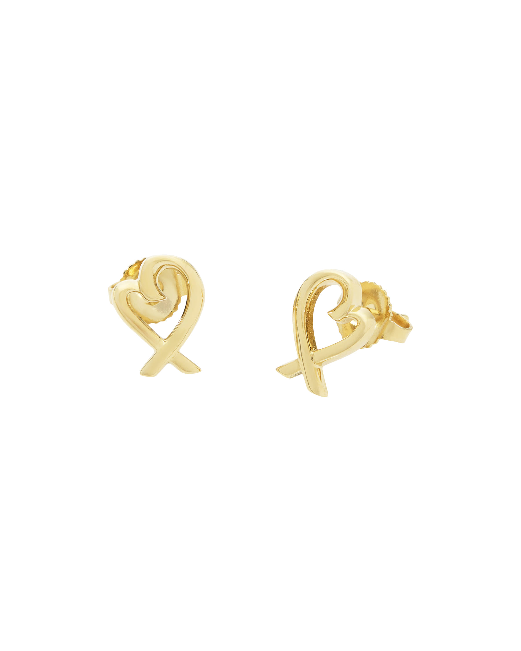 Orecchini tiffany & co. paloma picasso loving heart in oro giallo 18kt-1