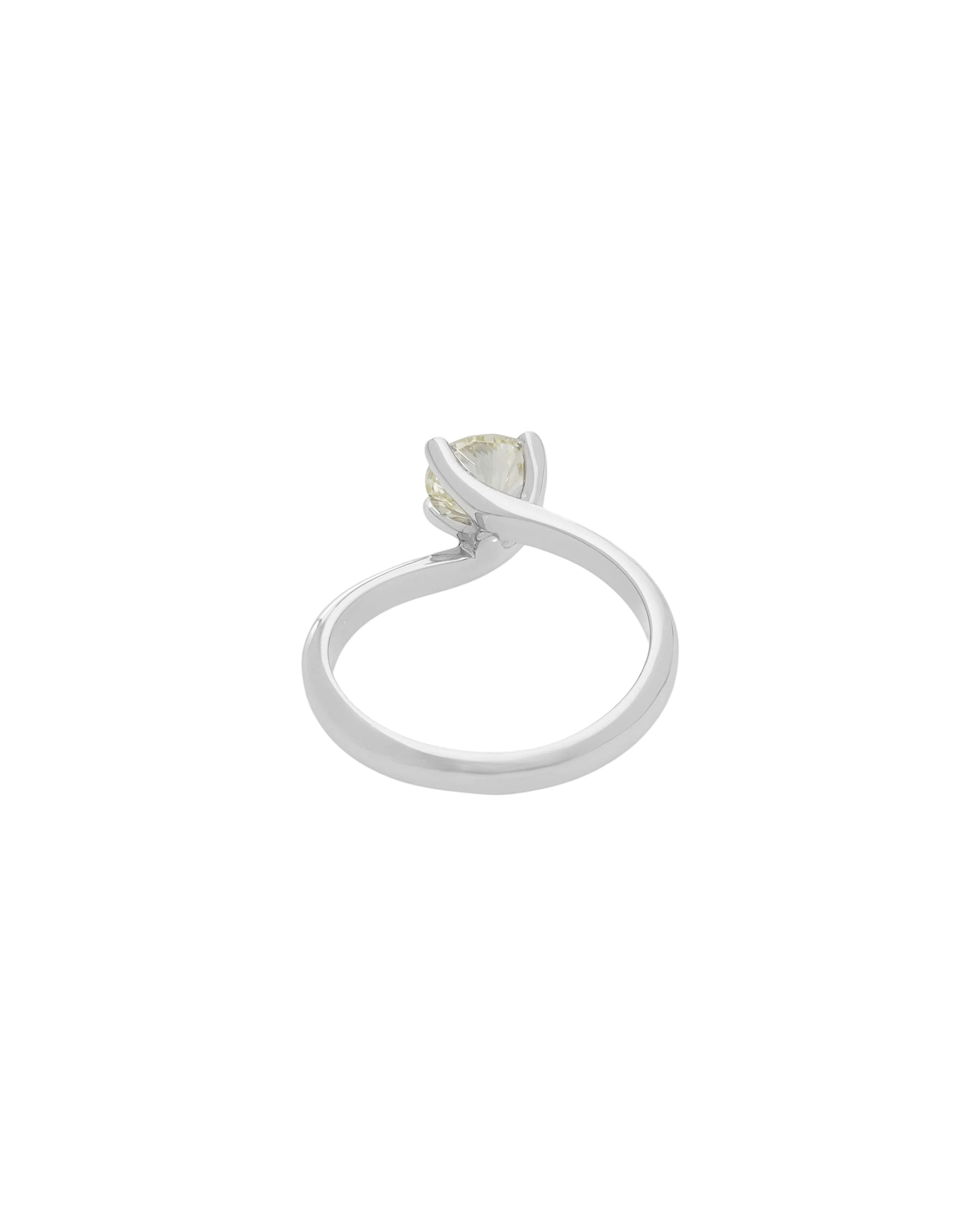 Anello solitario valentino in oro bianco con diamante 1,07 ct-3