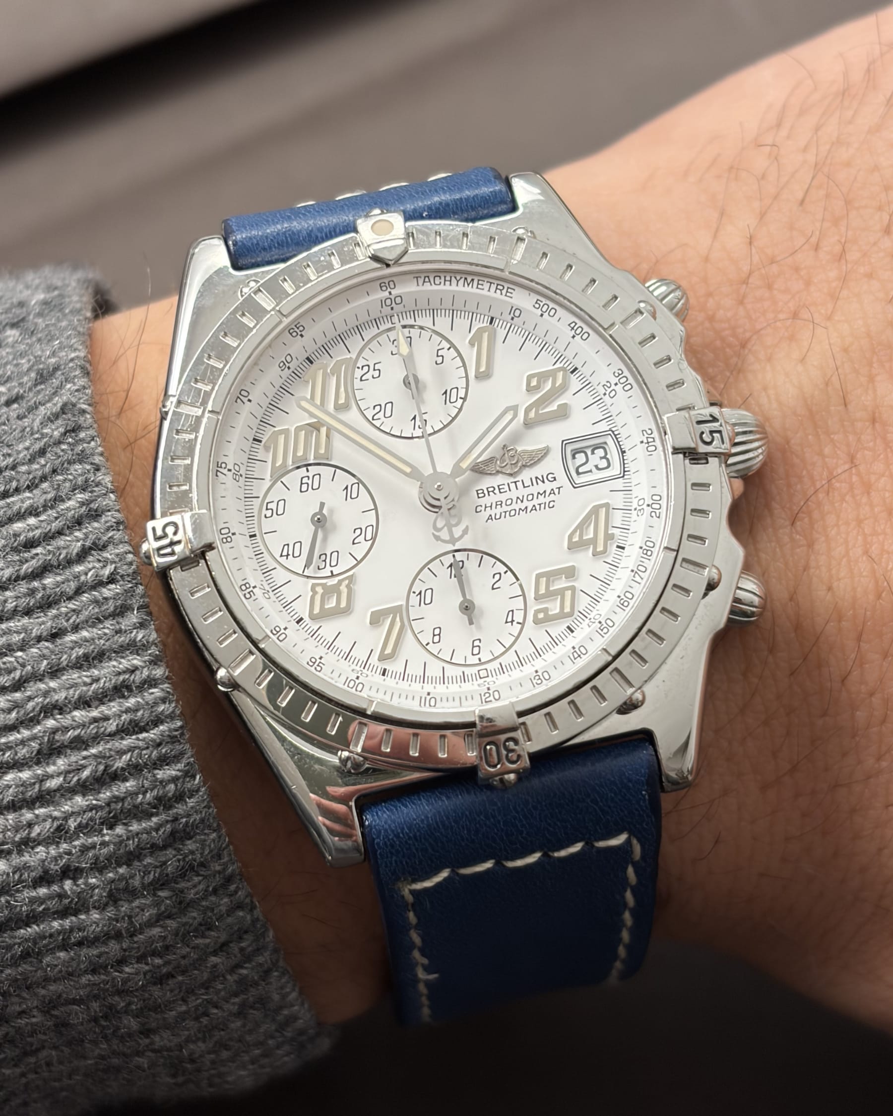 Breitling chronomat automatic 39 mm ref a13050.1 fullset-7