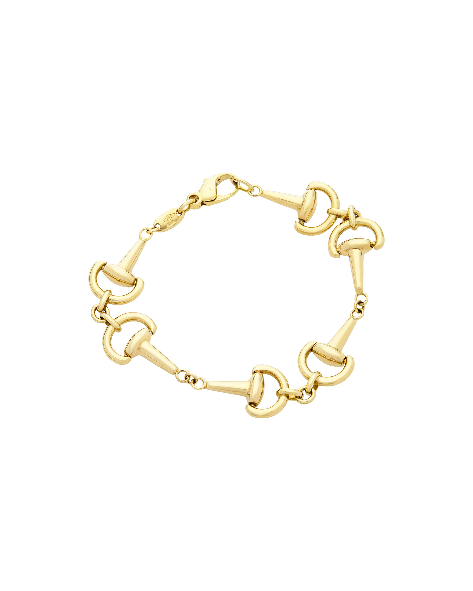 Bracciale roman maglia horsebit oro giallo 18 kt-1