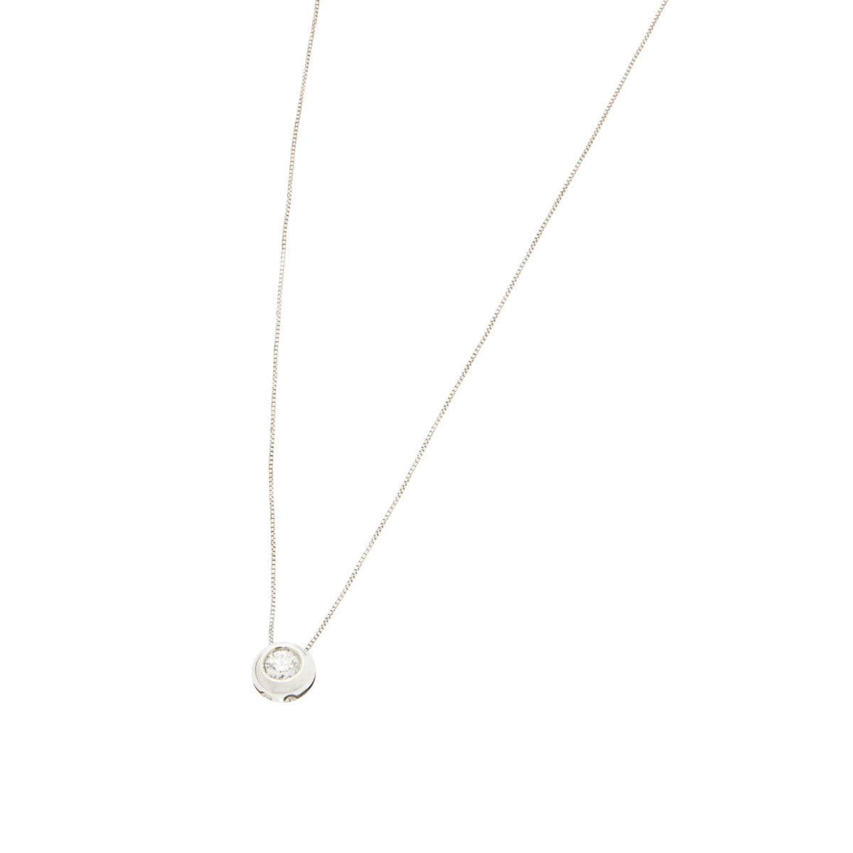 Catenina punto luce cipollino con diamante 0,25 ct-1