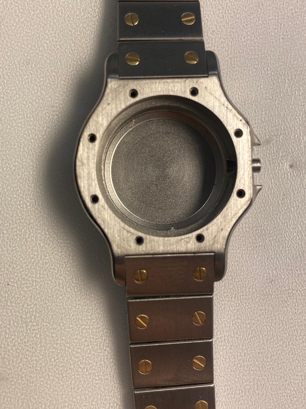 Cartier santos octagon 25 mm ref 0907-8