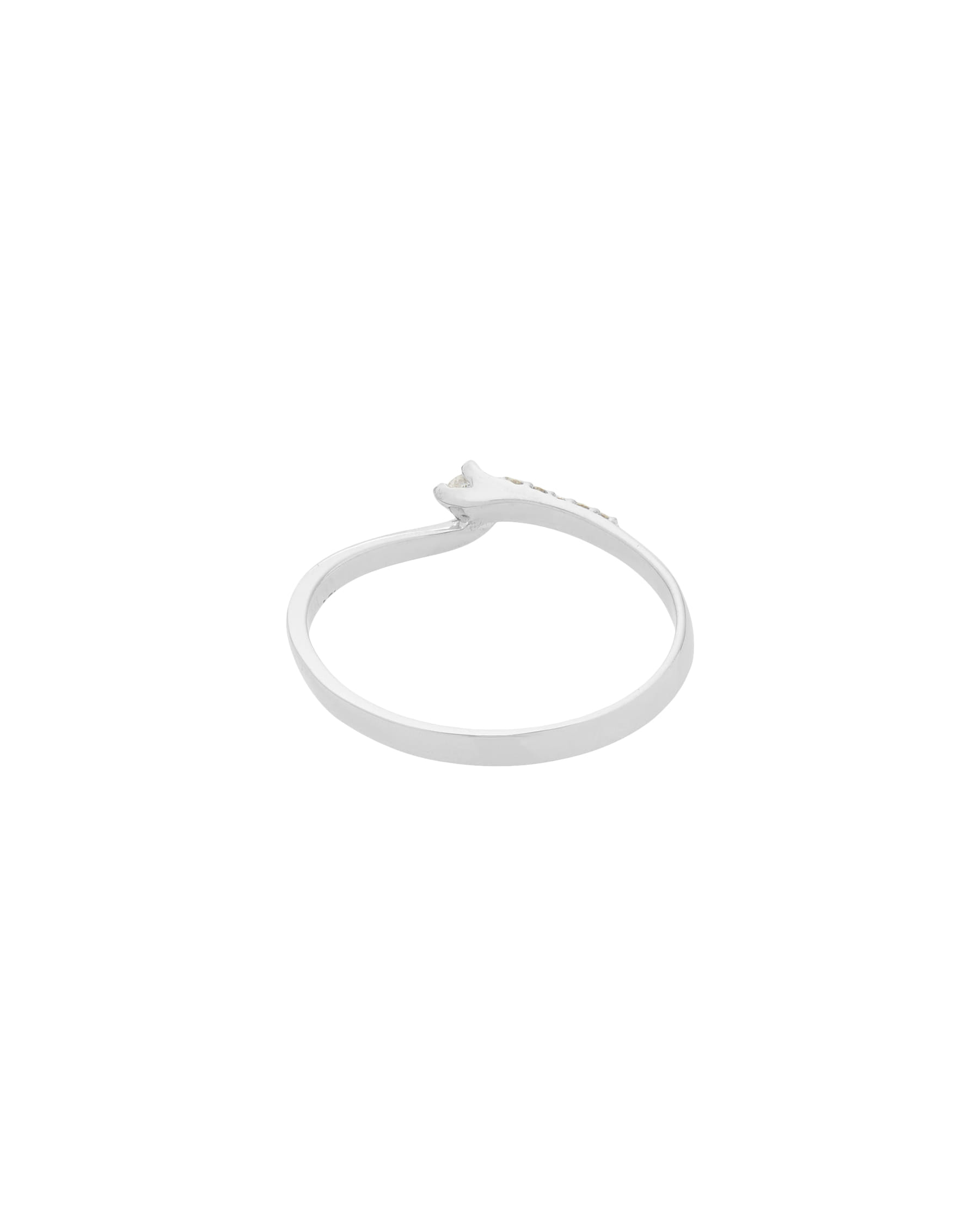 Anello solitario valentino con diamanti laterali e diamante centrale da 0,07 ct-3