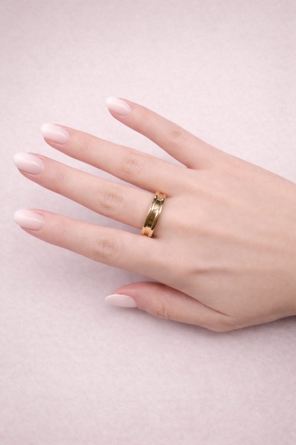 Anello bulgari b.zero1 1 fascia in oro giallo-3