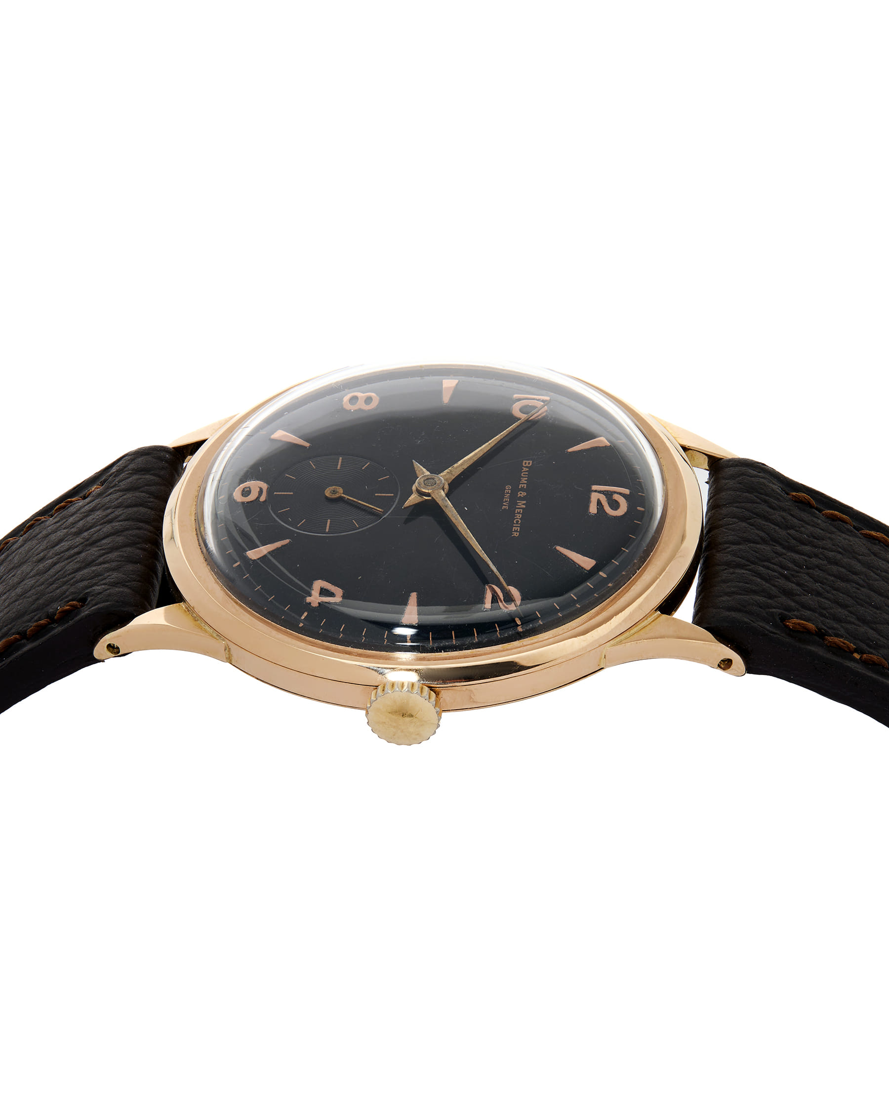 Baume mercier classic oro rosa black dial 36 mm-4