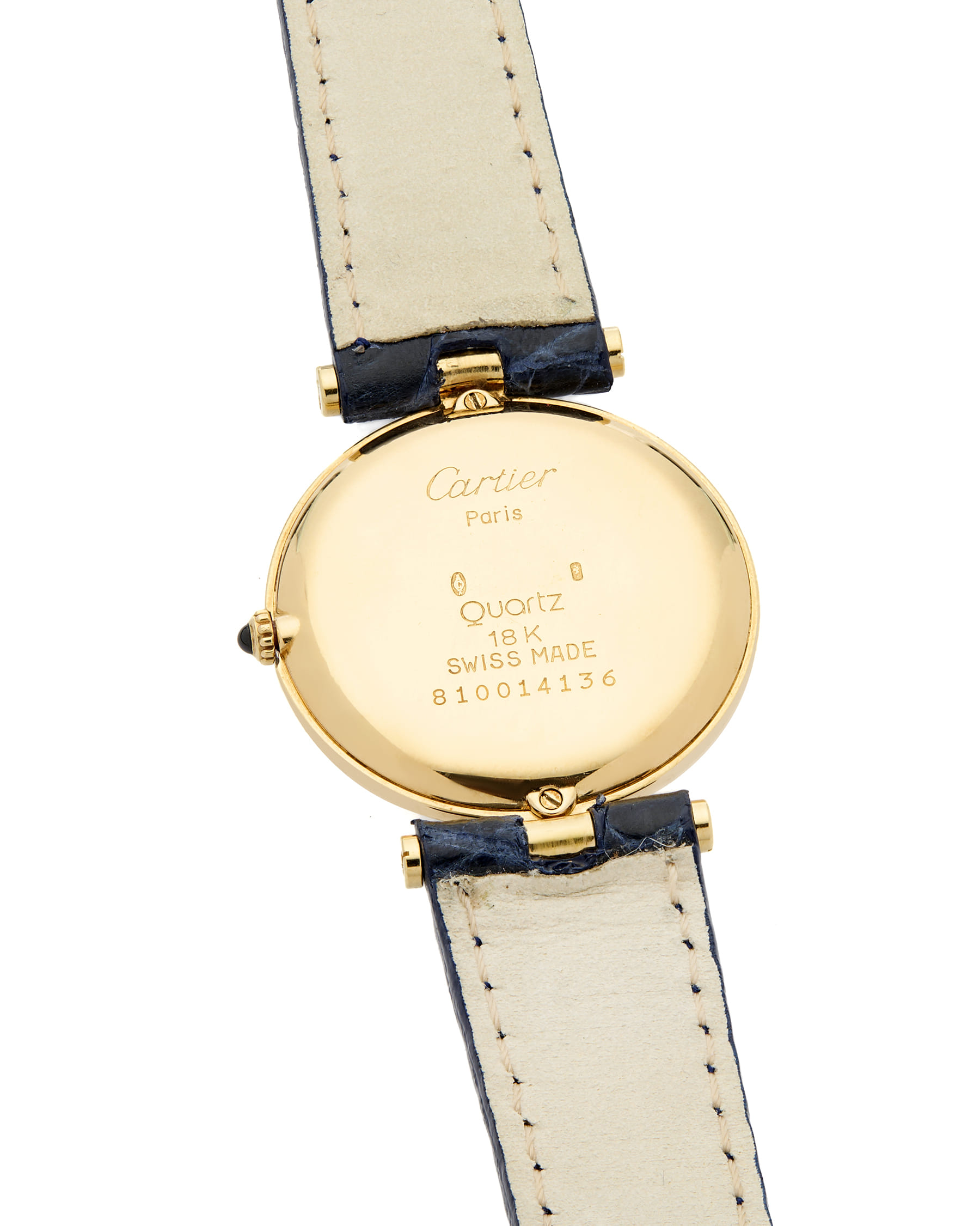 Cartier vendome paris 18 kt 30mm ref 8100-5
