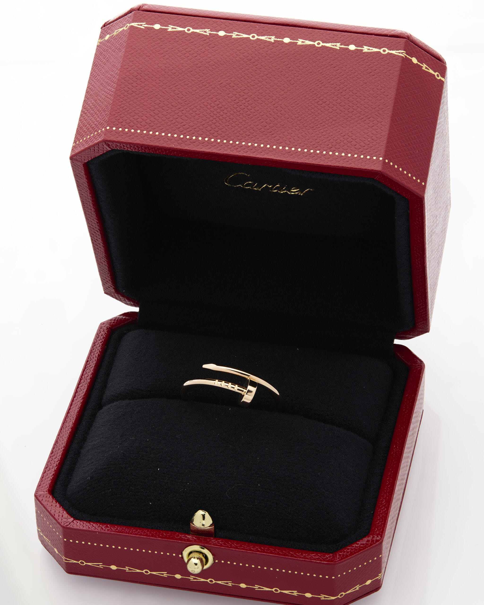 Anello cartier juste un clou modello piccolo in oro rosa-4