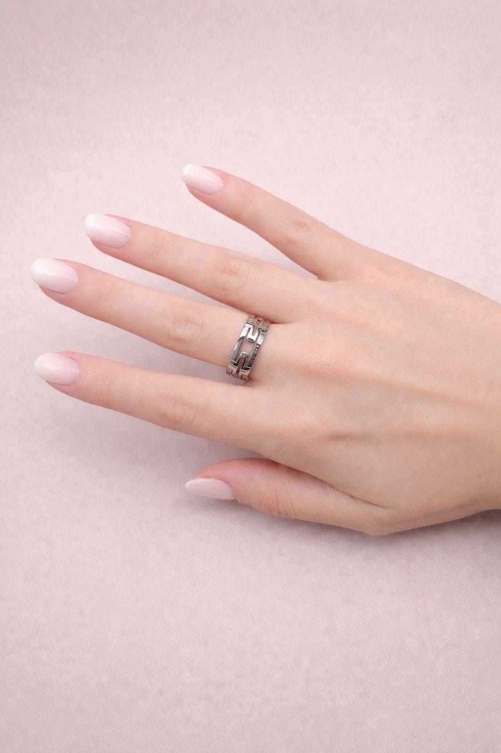 Anello bulgari parentesi in oro bianco-3