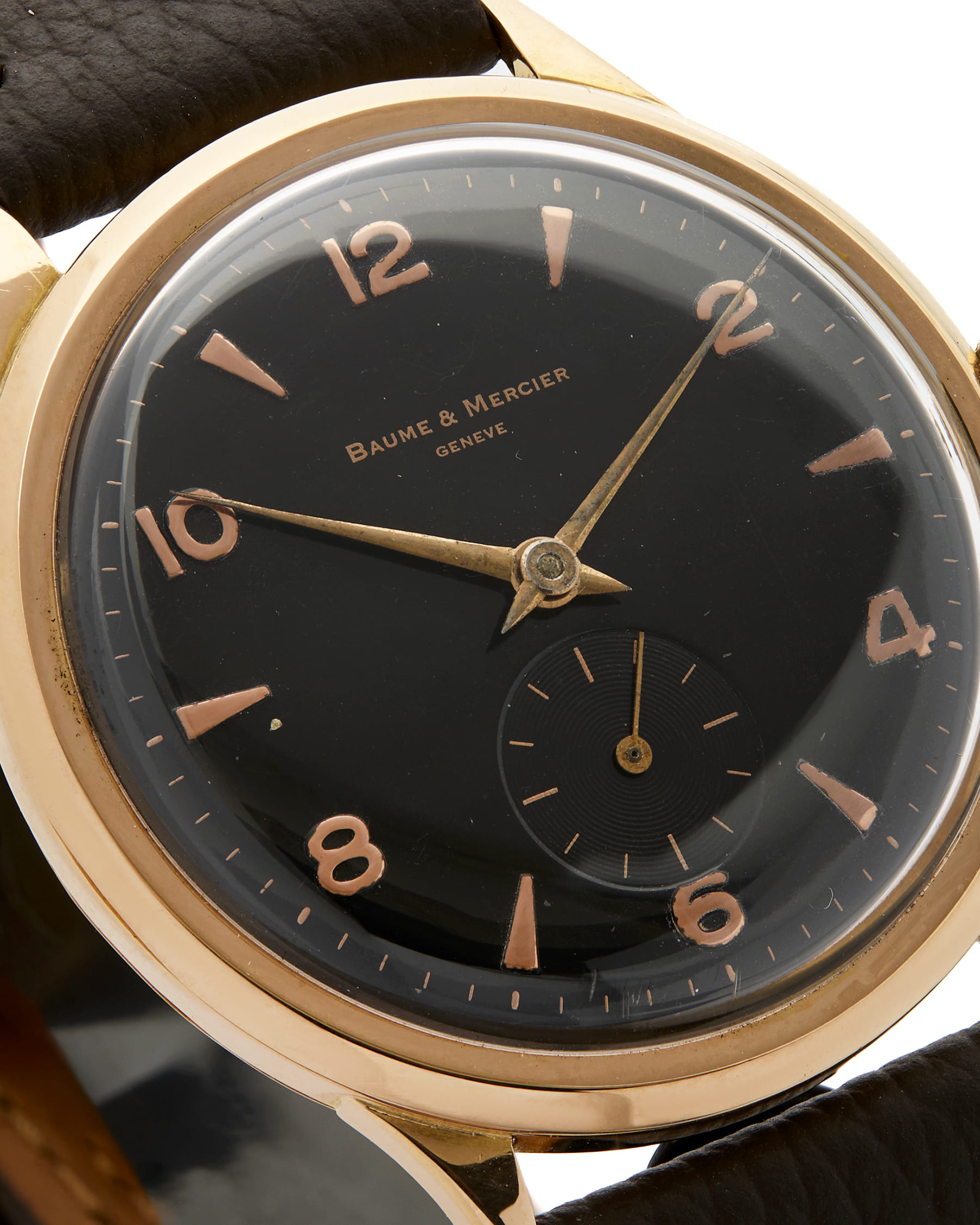 Baume mercier classic oro rosa black dial 36 mm-2