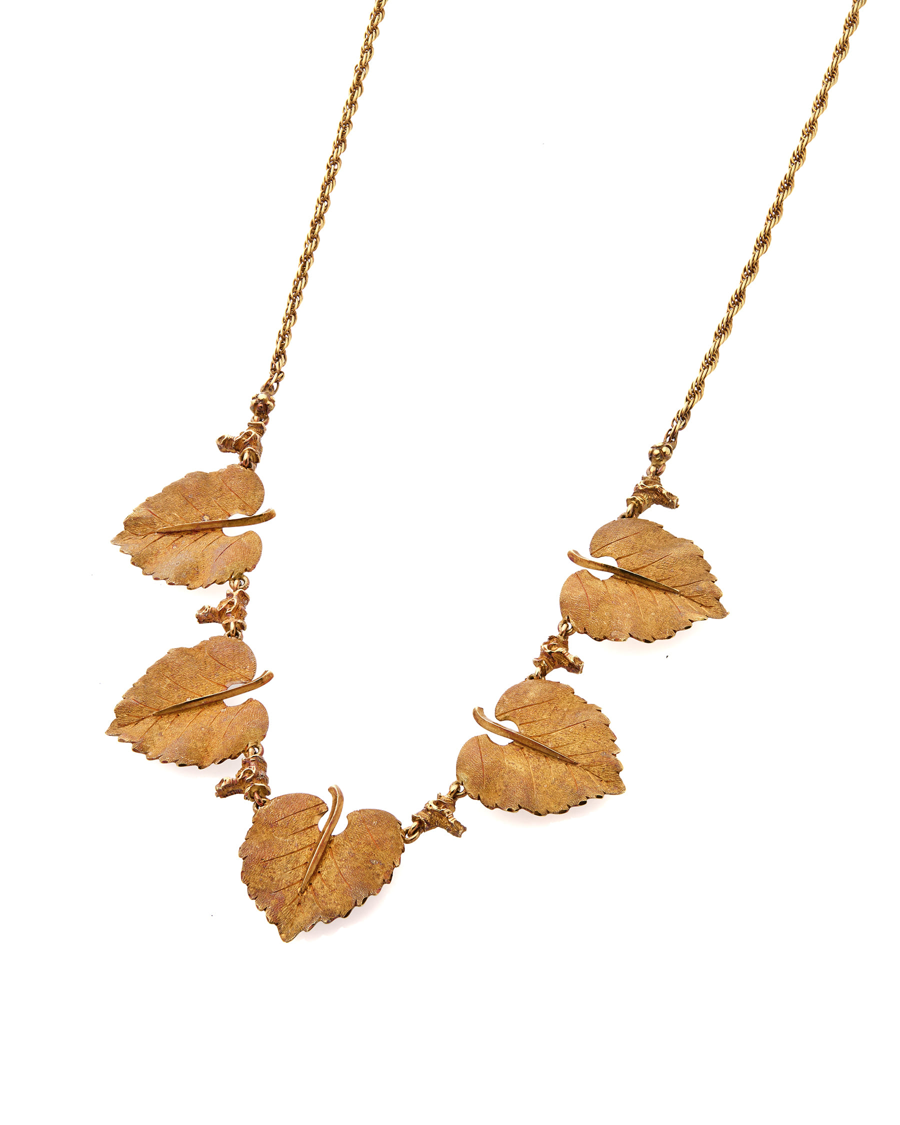 Collana leaves oro rosso buccellati-1